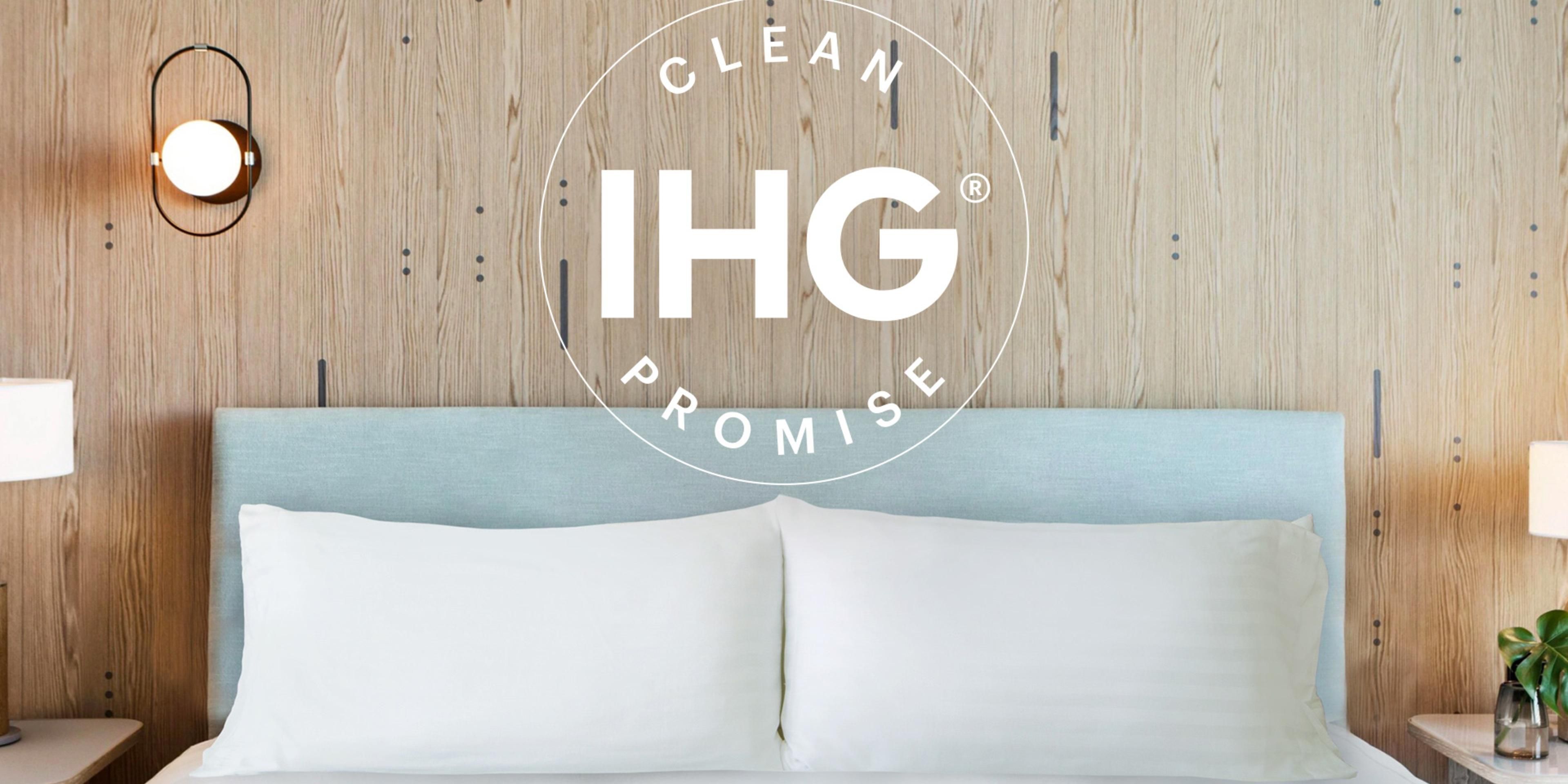 Good isn’t good enough – we’re committed to high levels of cleanliness. That means clean, well maintained, clutter free rooms that meet our standards. If this isn’t what you find when you check-in, then we promise to make it right.