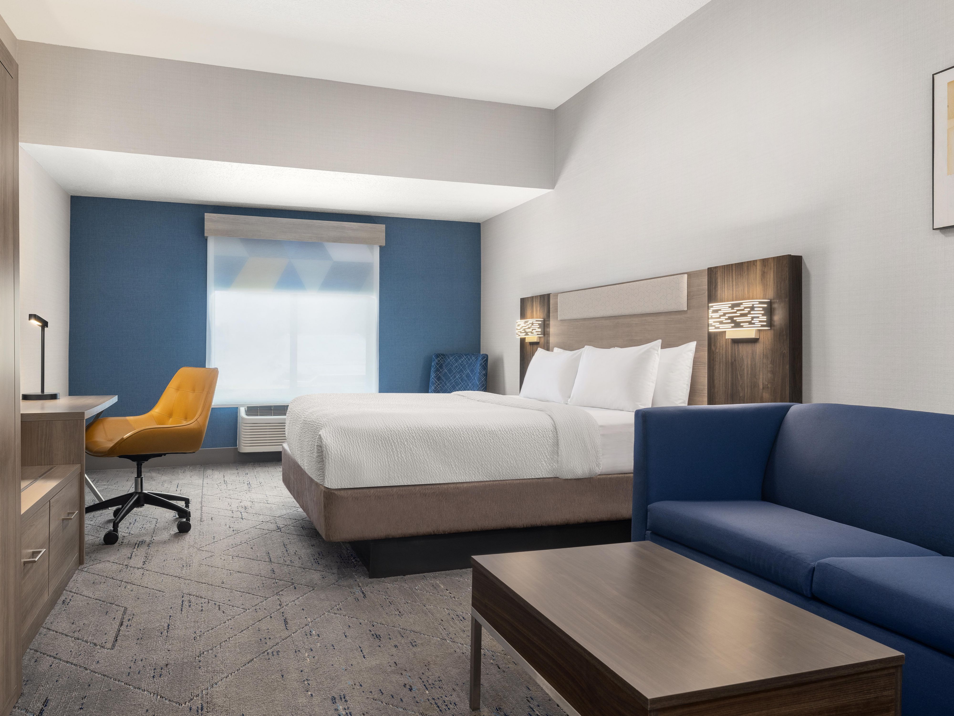Stay in comfort with our spacious King Suite.