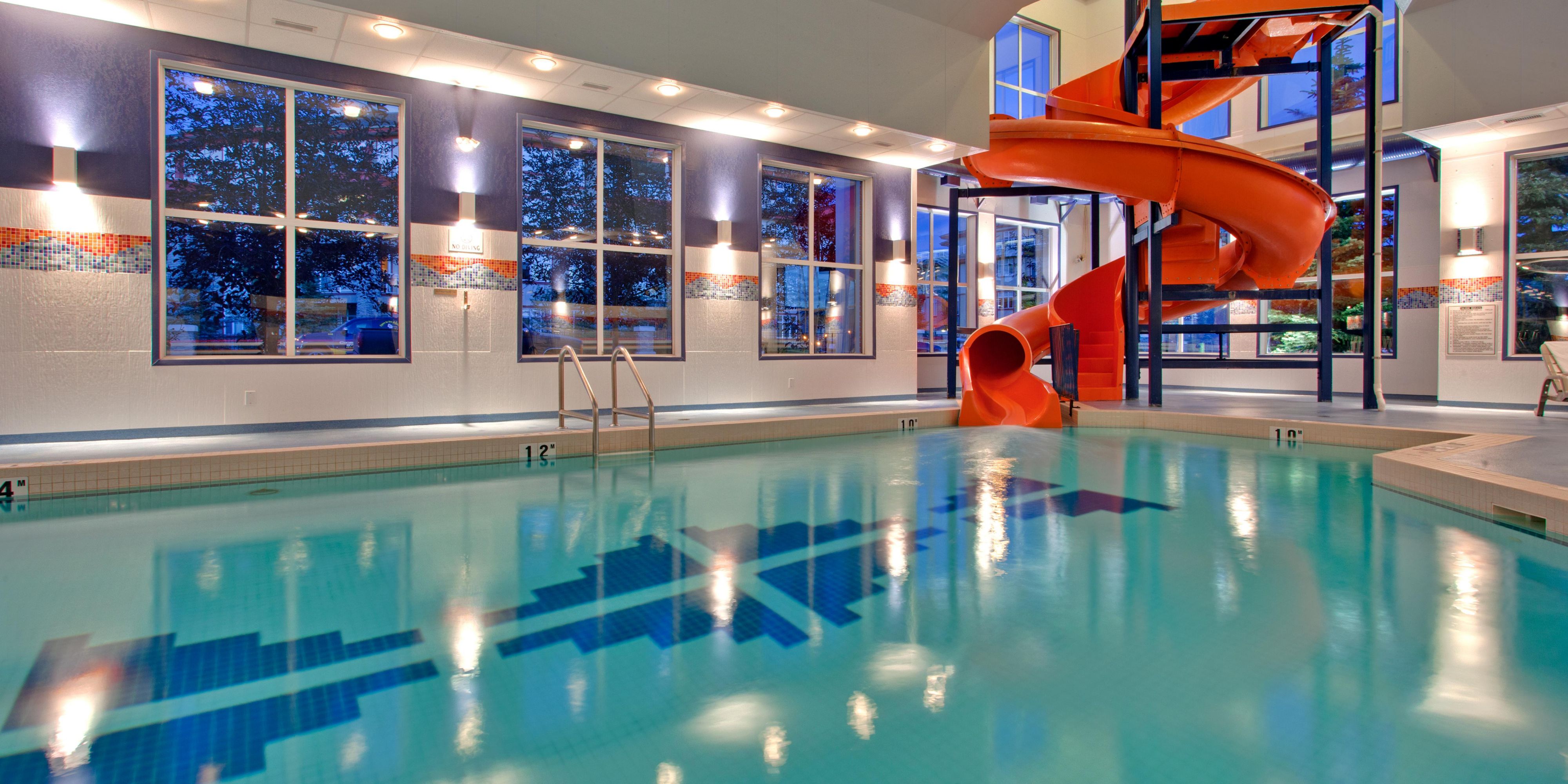 Can't travel? That's okay. Enjoy a staycation and take a dip in our pool with waterslide and hot tub. Change rooms available with shower and lounge area when you just want to chill.