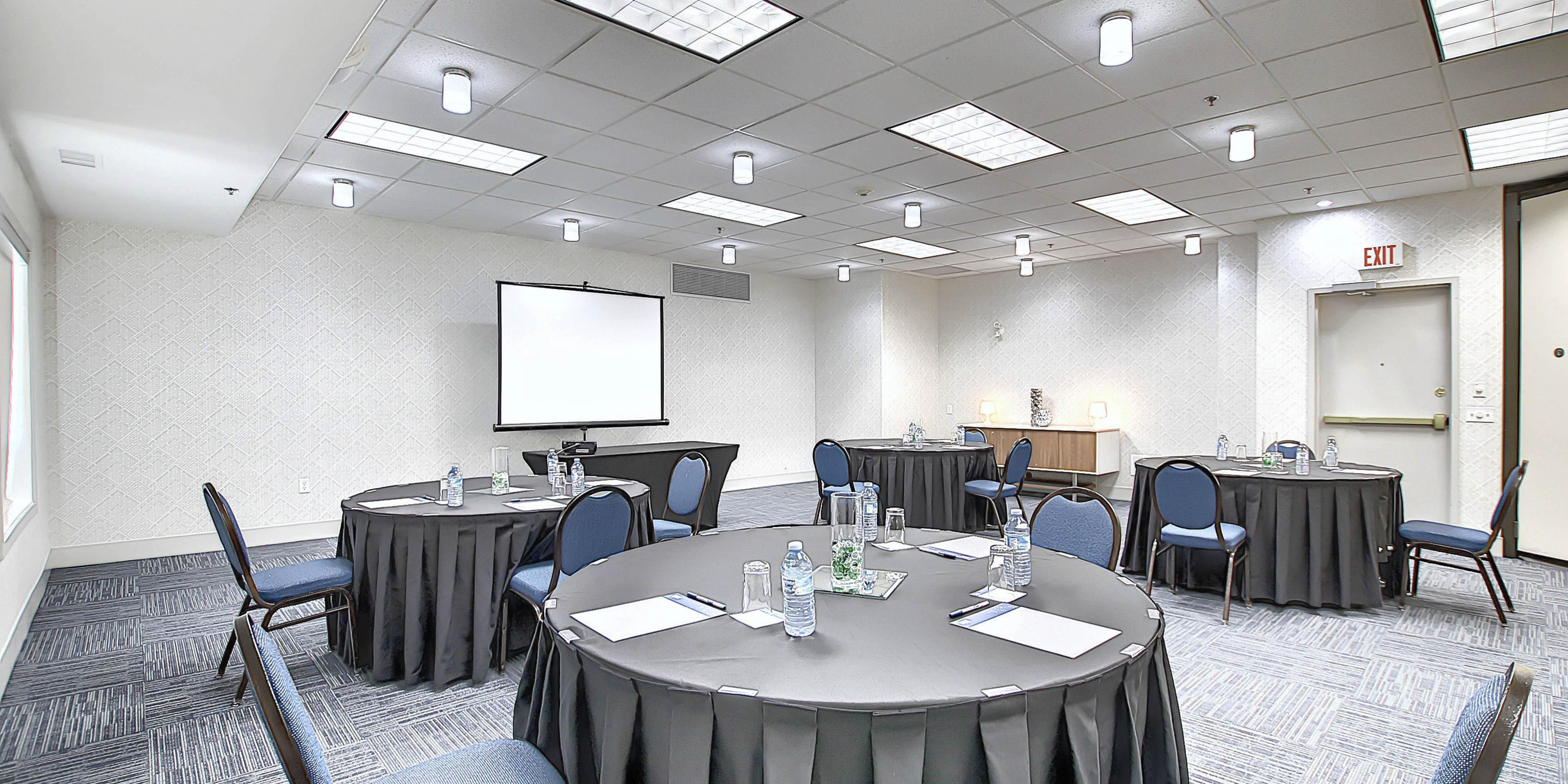 Meet with Confidence at The Holiday Inn Express & Suites Airport Calgary, as we offer ample options to host your meetings, while keeping the Health and Safety of your delegates top of mind.  Contact us for more details.