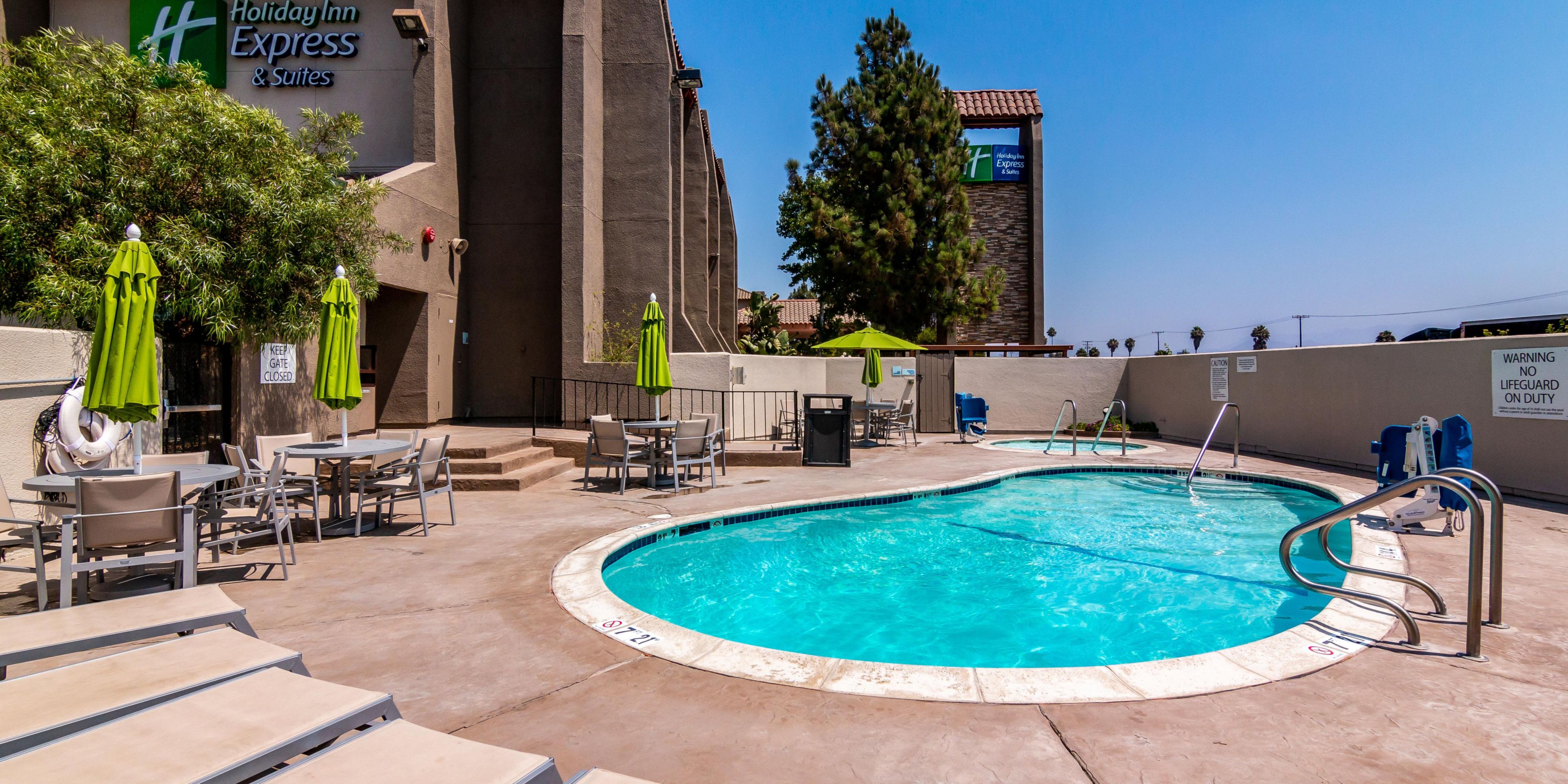 Float, relax, repeat. Spend the day poolside in our year-round heated pool. Stressful day? Our hot tub is the perfect place to unwind.