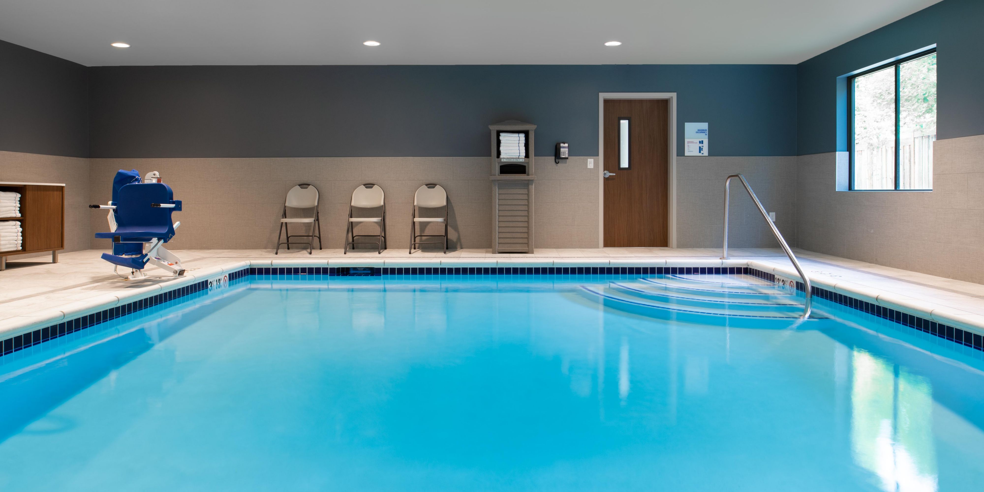 Take a break from the winter blues and come stay at the Holiday Inn Express Camas Vancouver where you can relax by our heated saline indoor pool and hot tub. Our guests love our hot breakfast each morning and complimentary Wi-Fi. 