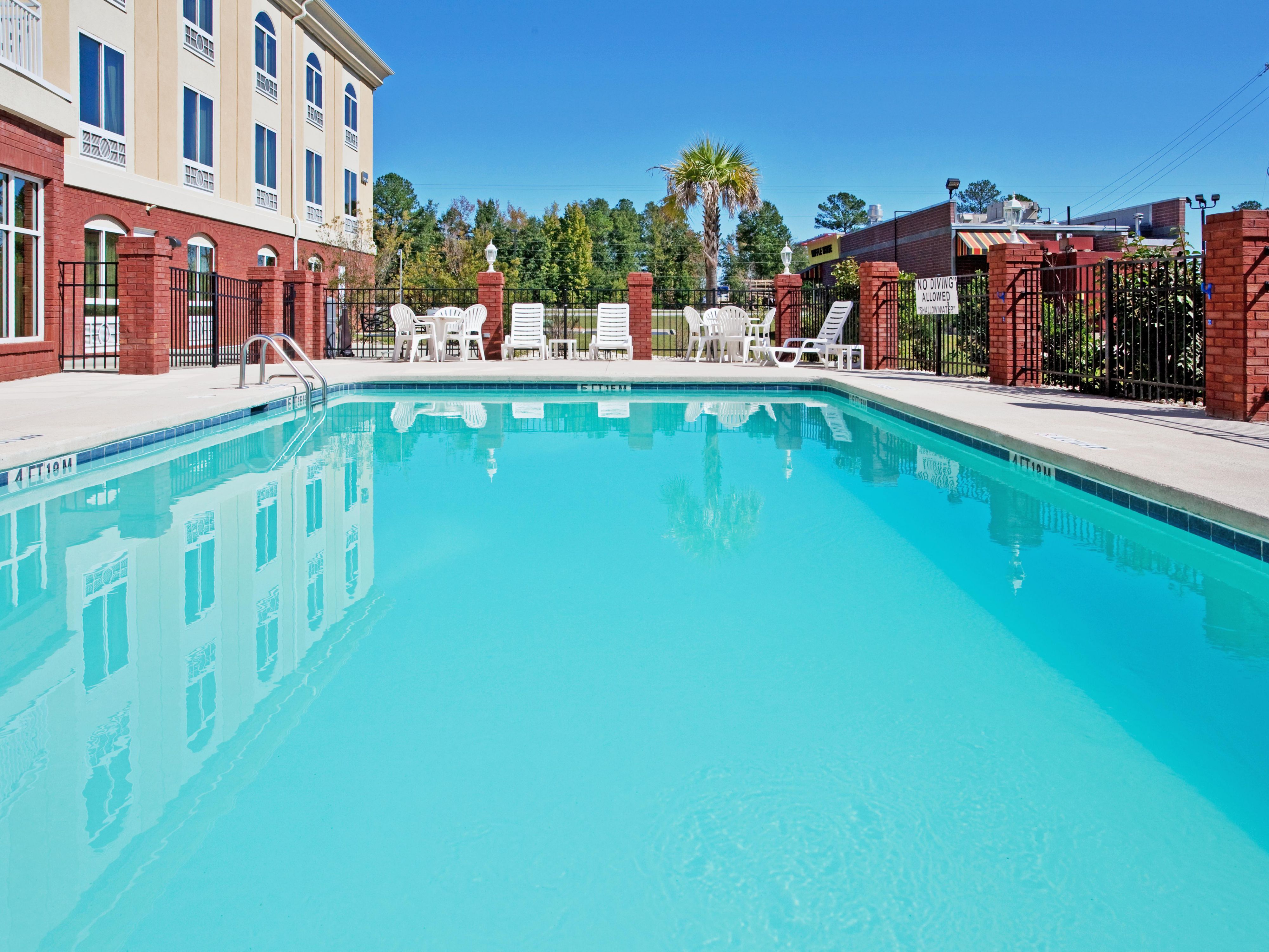 Refreshing Outdoor Pool. Great way to relax during your stay!