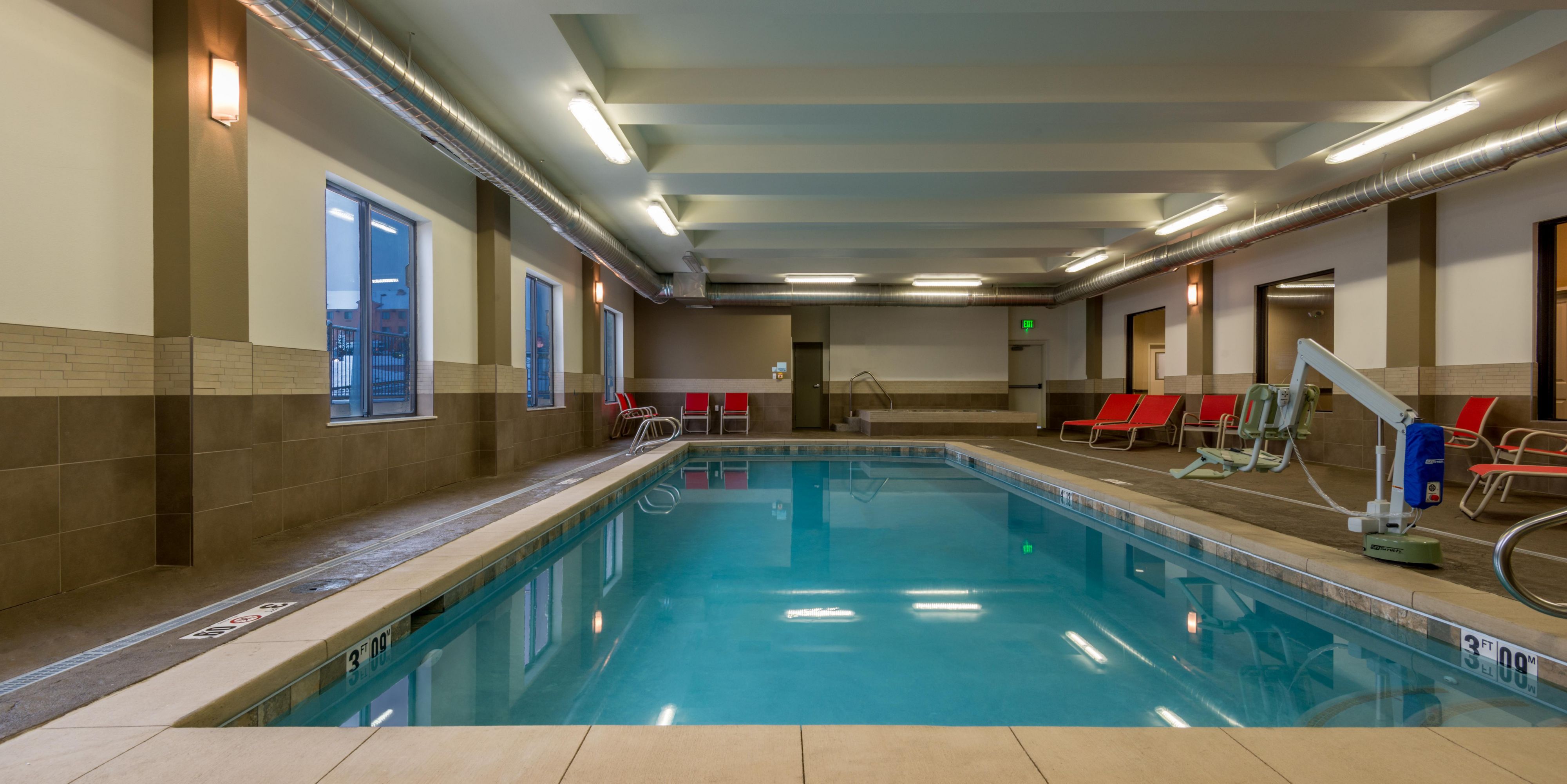 Our Pool is designed to make any kid smile and business traveler unwind from an active day. Fresh towels are always on hand and don't forget to visit our Wellness station in the hotel lobby, complete with healthy snacks and sports drinks