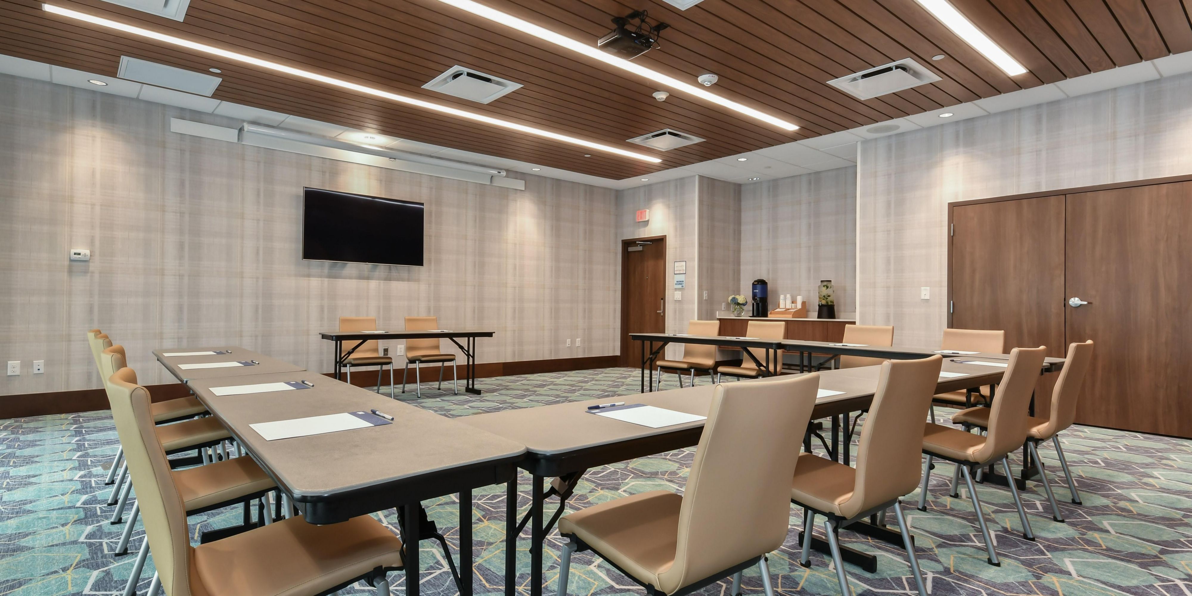 Experience our versatile 900 square feet of space for your next event. Perfect for small to medium-sized groups, we will work with you to set up all the essentials you need for your meeting including catering and A/V equipment.  

Call 704-541-9004 and ask for Cassandra.