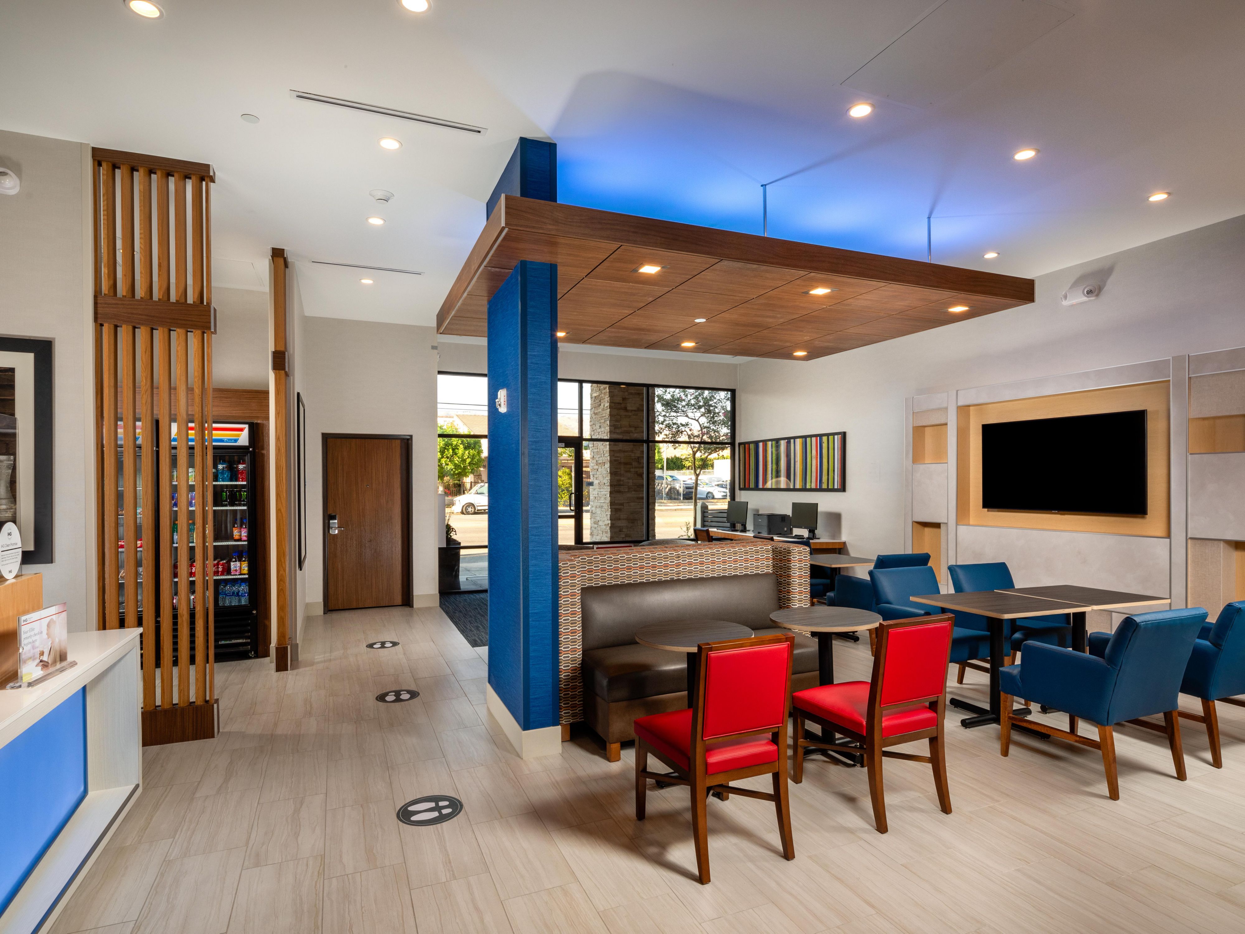 Hotel Lobby and Dining Area