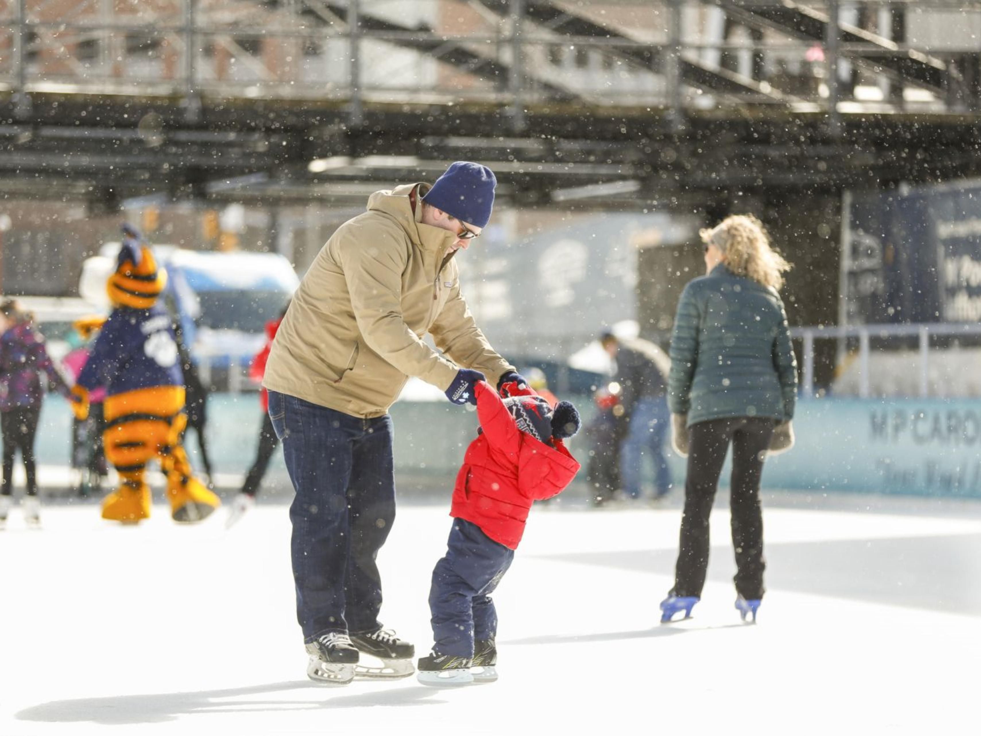 Open November 20th through March 1st, the Ice at Canalside presented by BlueCross BlueShield of WNY offers public ice skating, curling, ice bikes, and ice bumper cars for hours of outdoor fun for the whole family! It also hosts the annual Canalside Holiday Celebration.