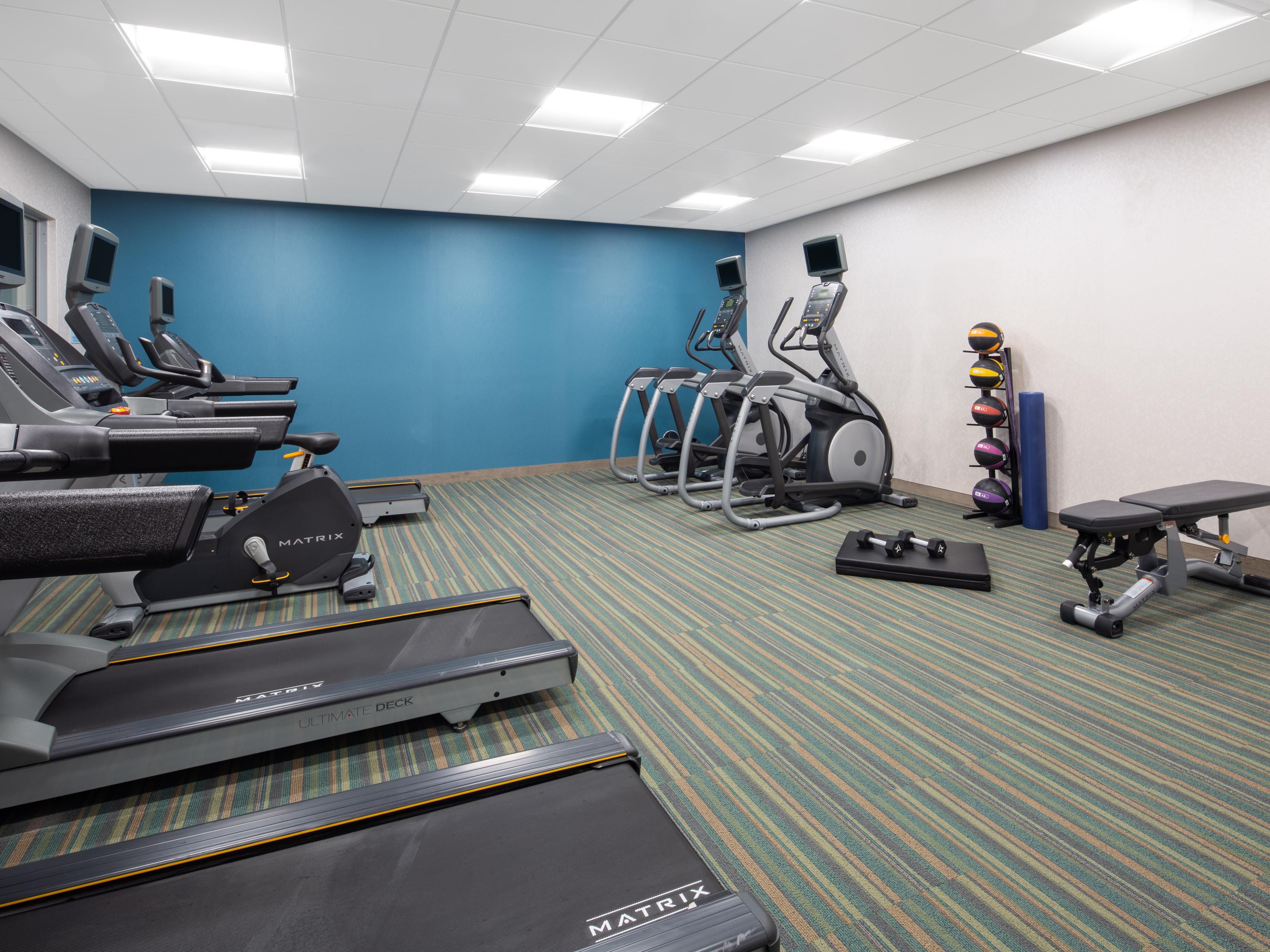At our Chico, CA hotel, we offer a range of amenities to enhance your stay. Enjoy free Wi-Fi and a complimentary Express Start® Breakfast, stay active in our 24-hour Fitness Center, and relax by the indoor pool. Need meeting space or leisure time? Unwind on our outdoor patio or explore our versatile meeting spaces that cater to all your needs.