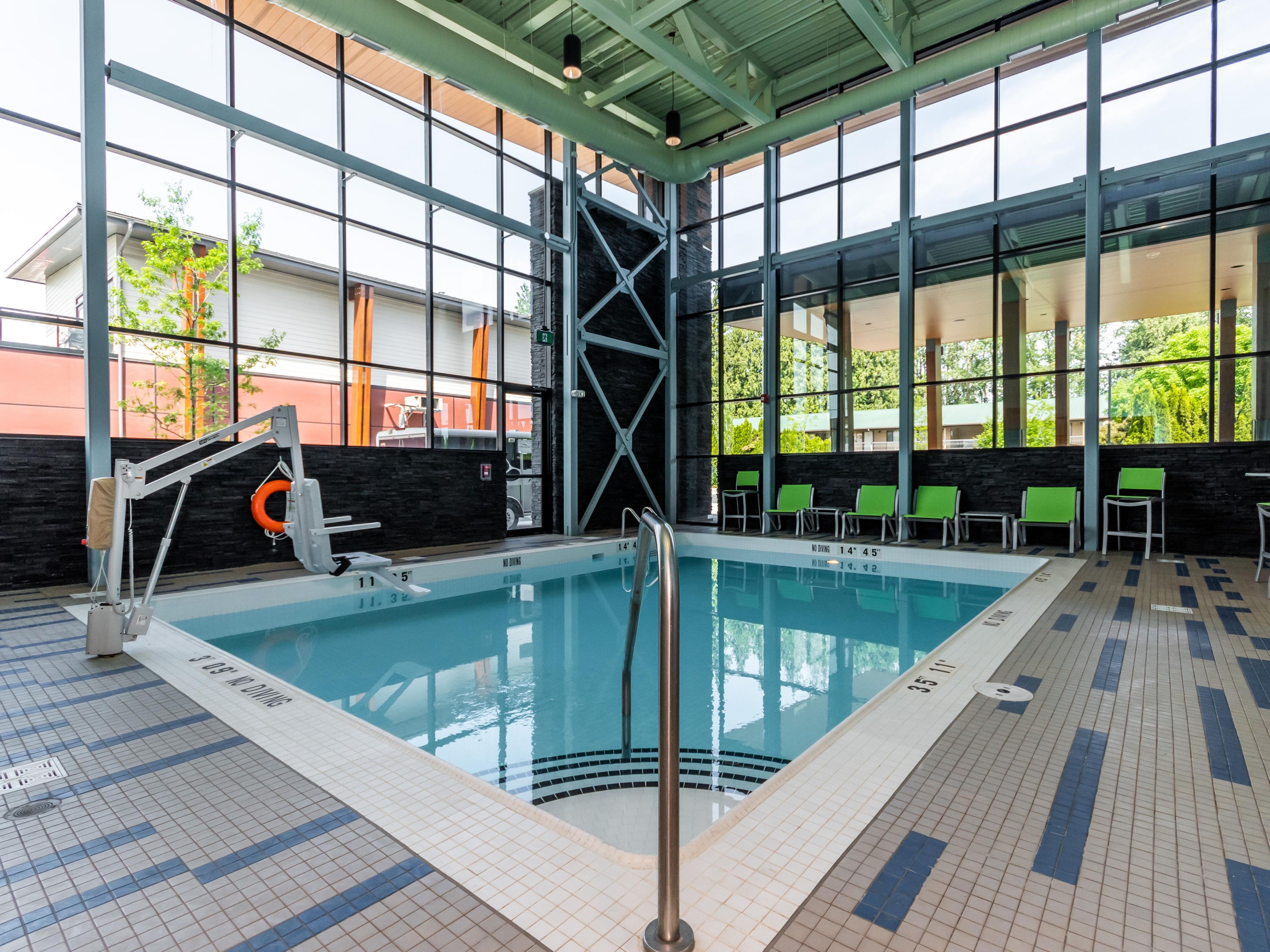 Make a splash in our indoor pool