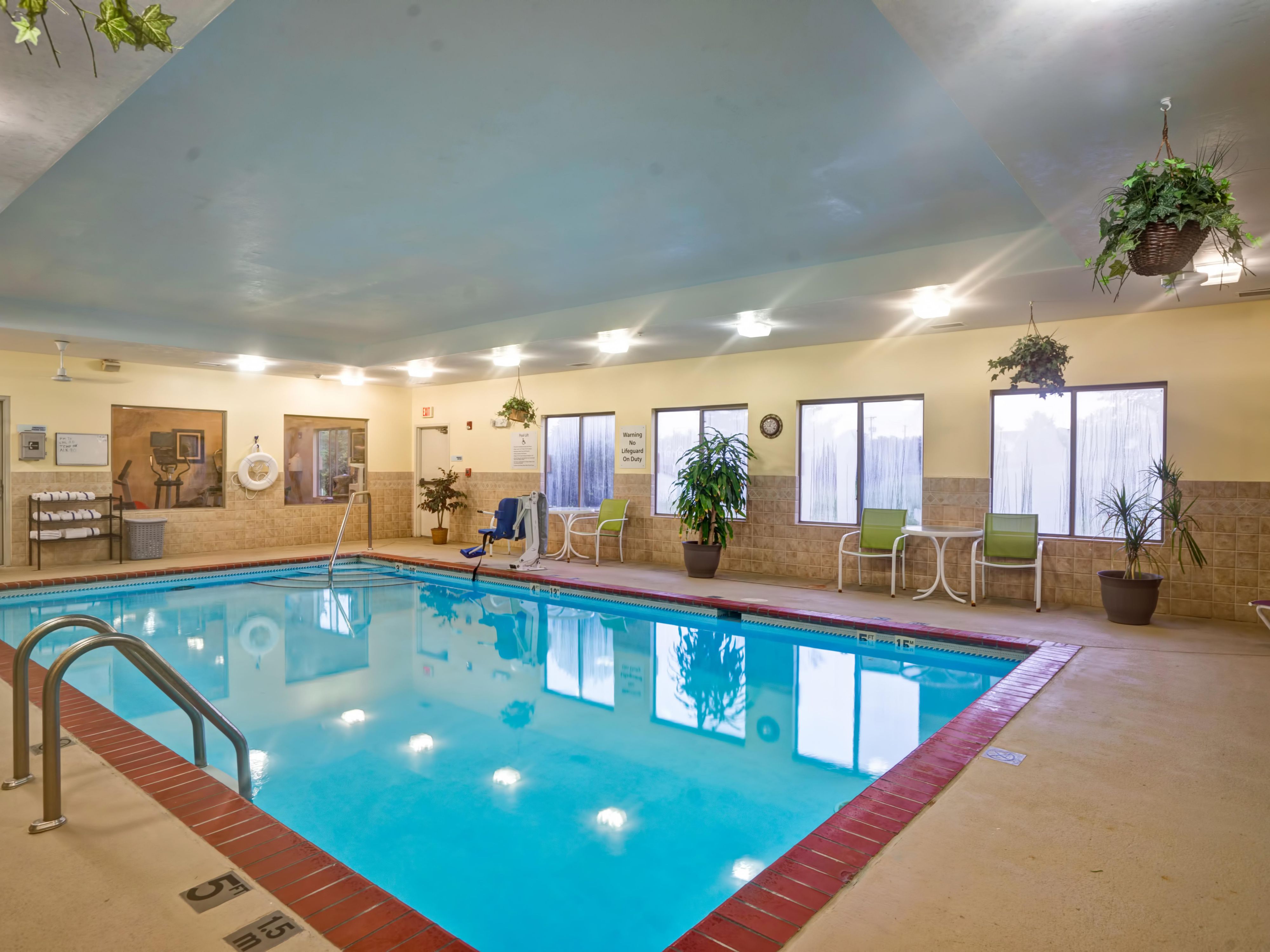 Relax in our indoor pool.