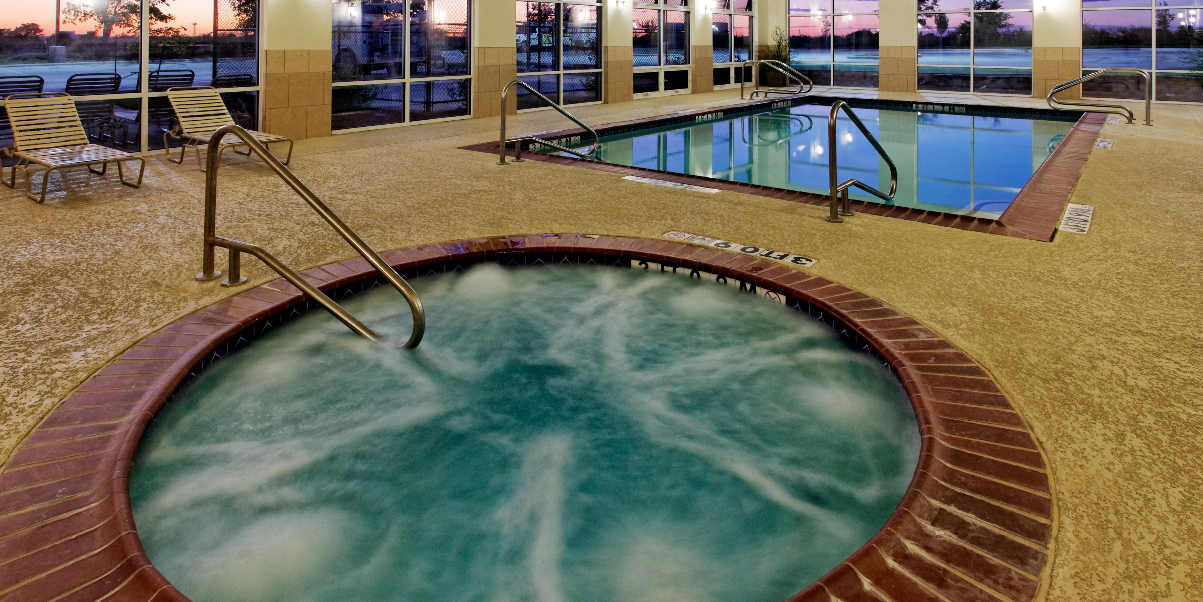 After a long day of travel or work, relax in our indoor heated pool and hot tub.  