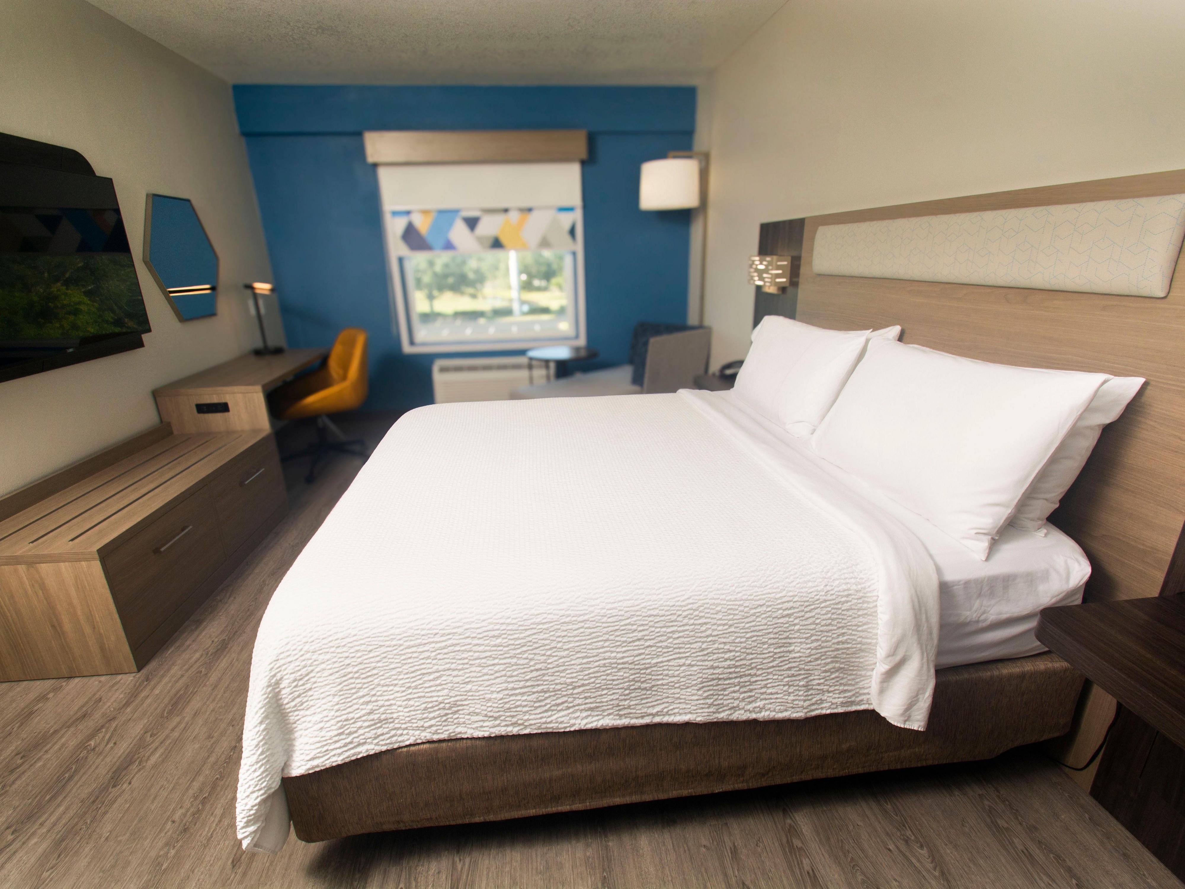Relax and recharge in one of our king bedded rooms.