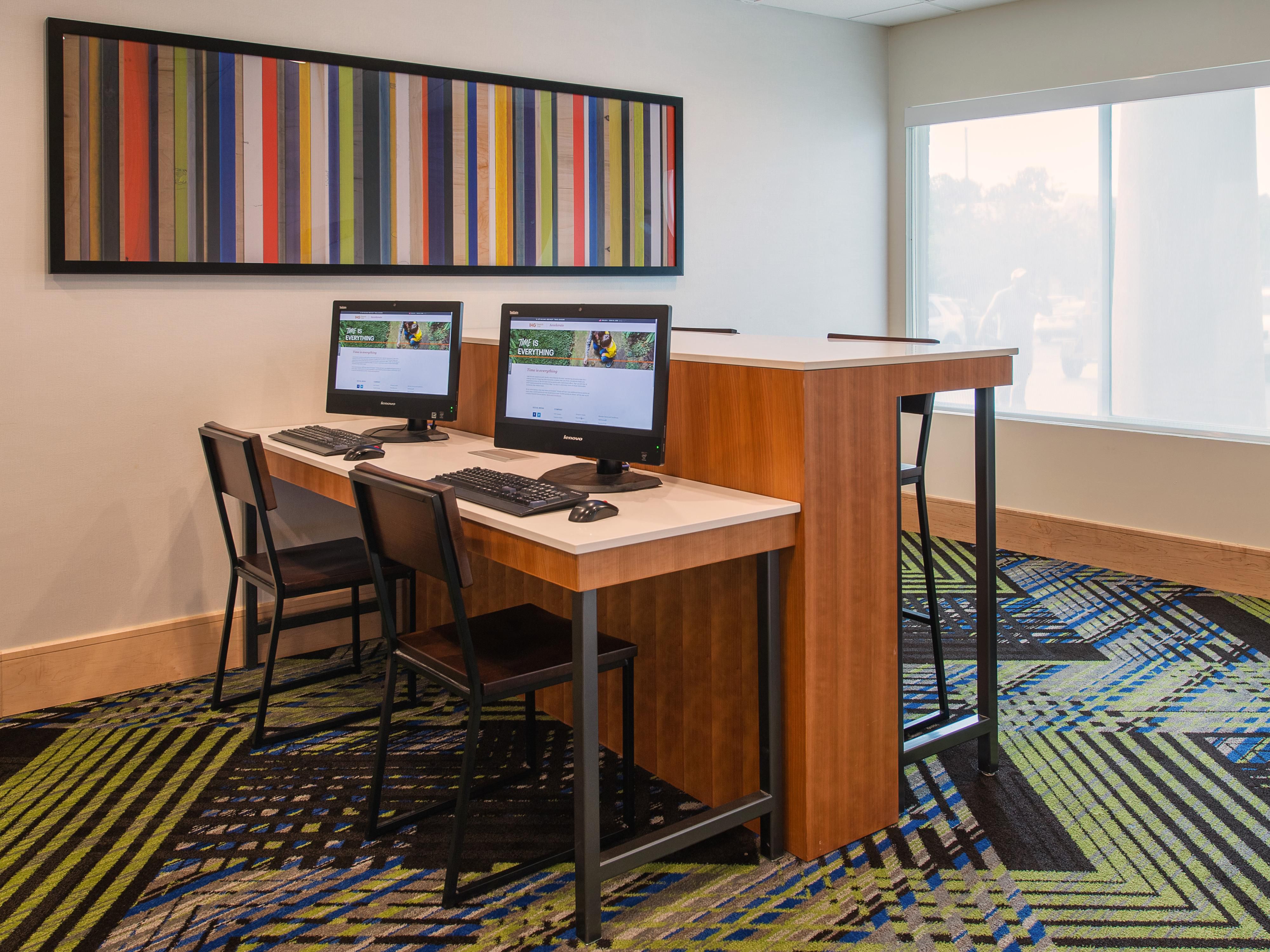 Stay connected with our State of the Art 24/7 Business Center