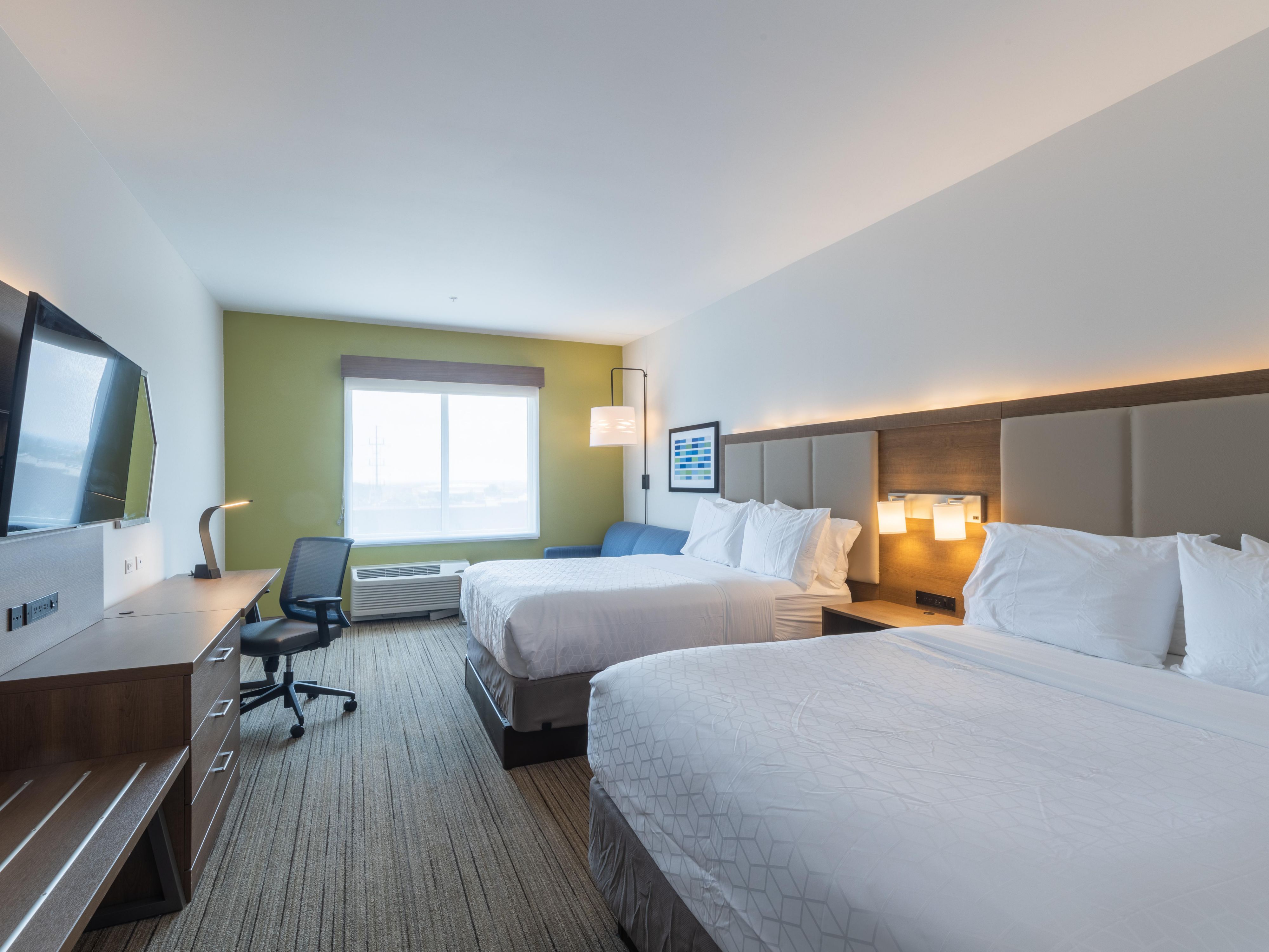 Unwind in your room while you watch your favorite TV show.