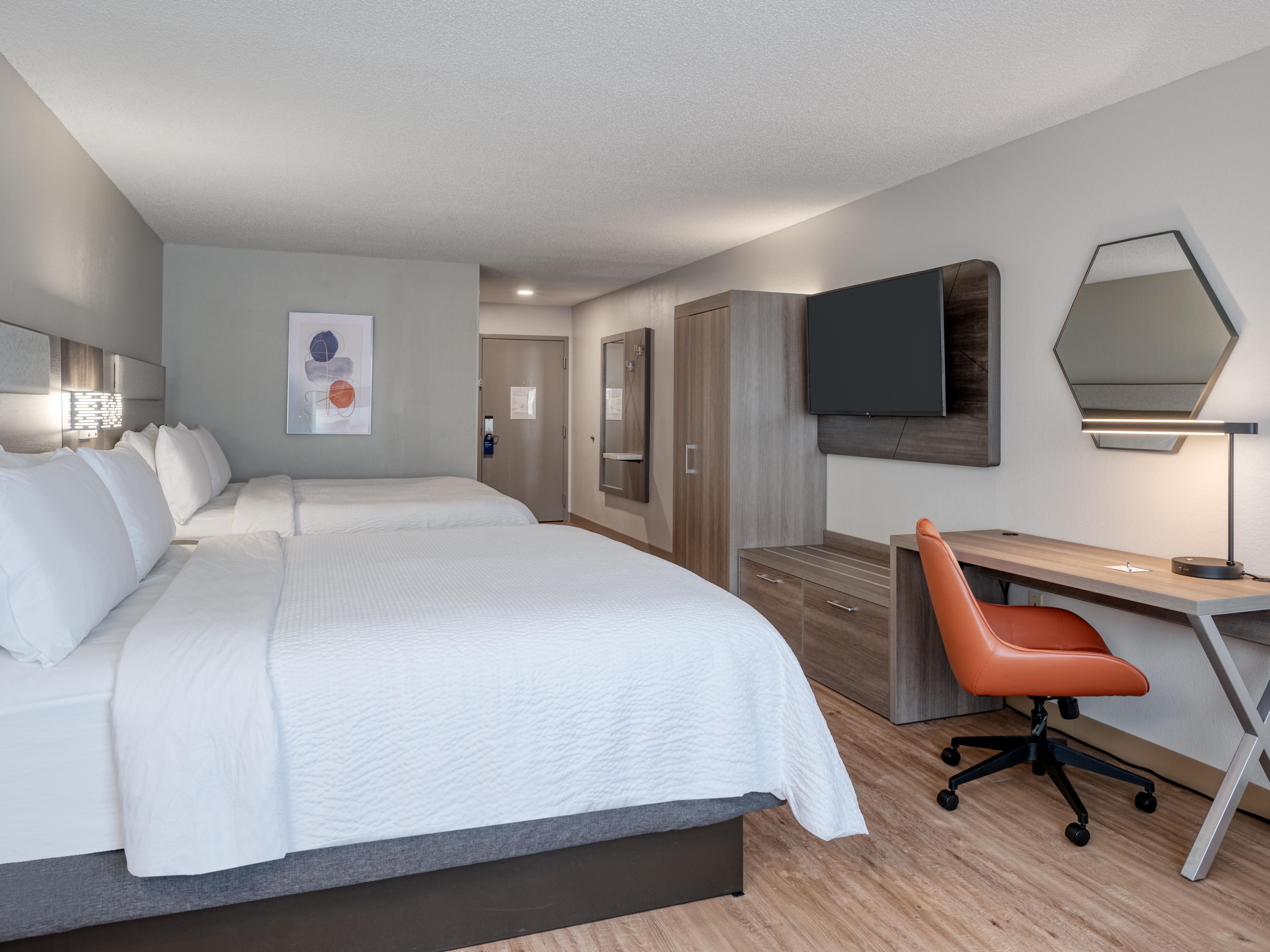 At our hotel near the University of South Carolina, you can expect more where it matters most. Relax in our seasonal outdoor pool, stay connected with free Wi-Fi, keep up your routine in our fitness center, and kick start your day with our free Express Start Breakfast. Take charge of your stay with all the essentials you need in Columbia, SC.