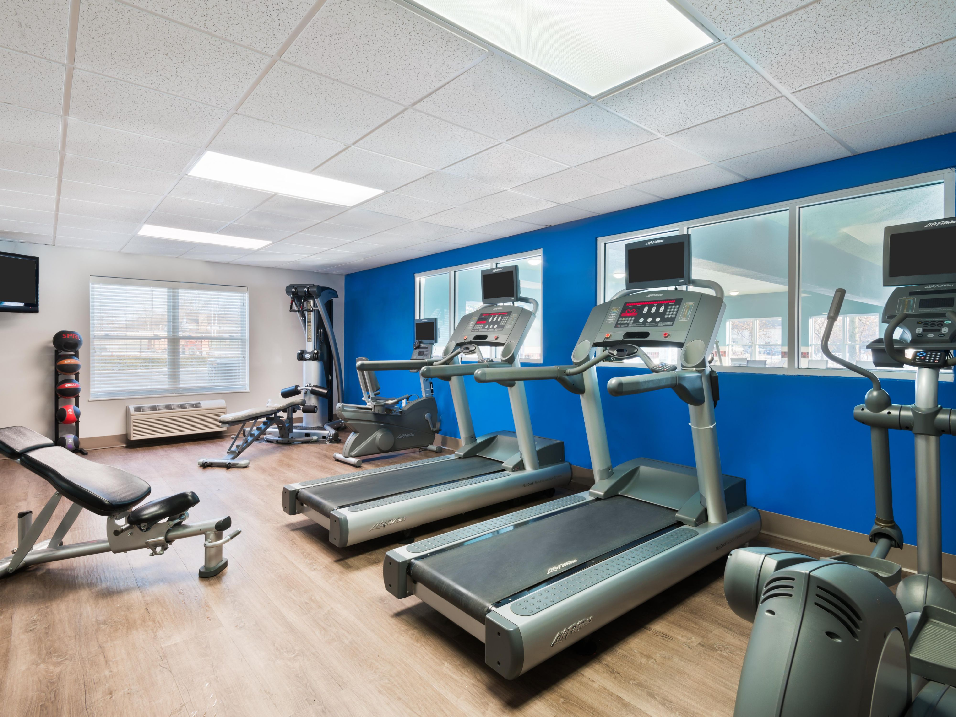 Our clean fitness center is great for fitness on the run
