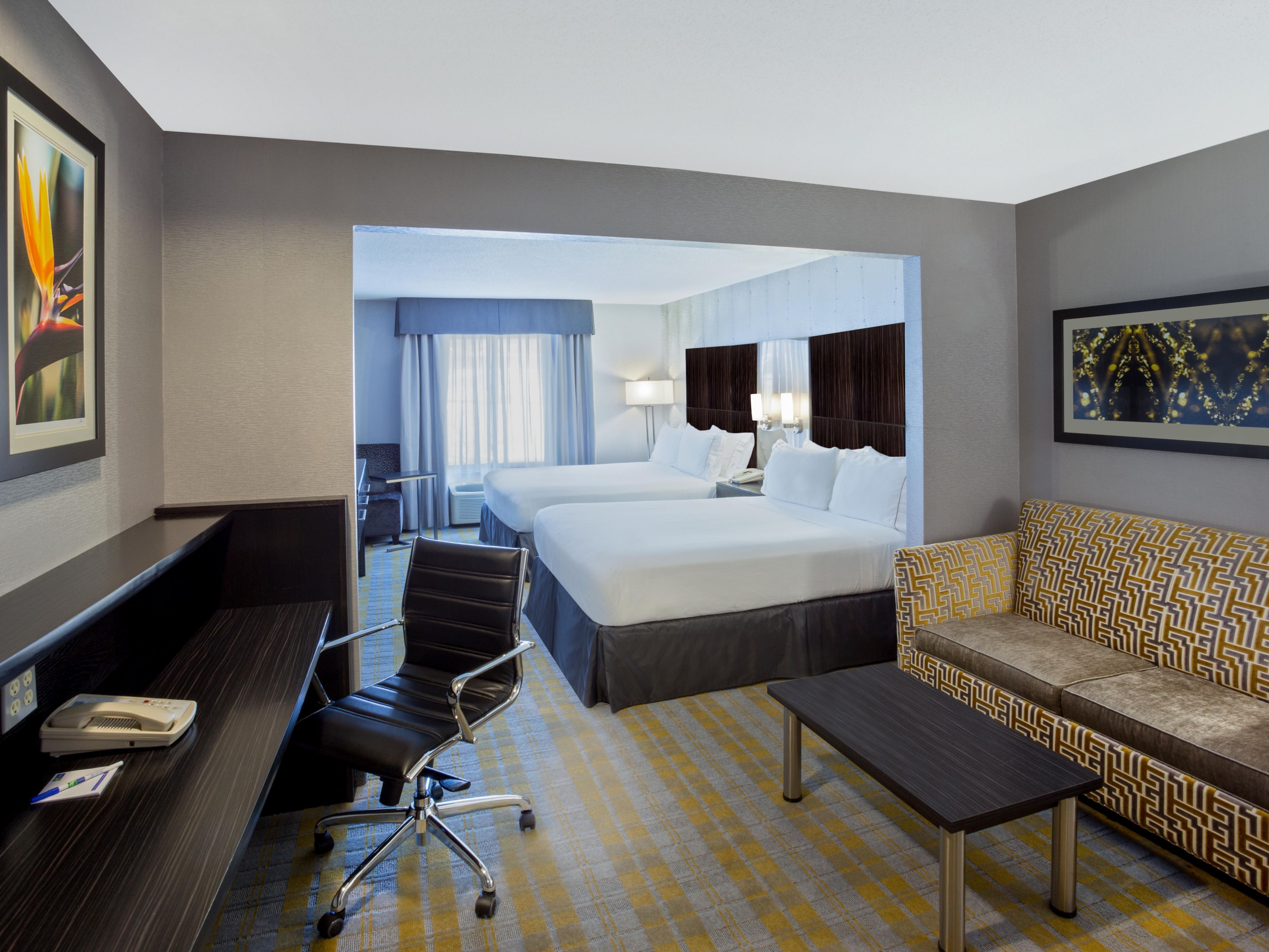For added space, upgrade to a beautiful two queen suite.