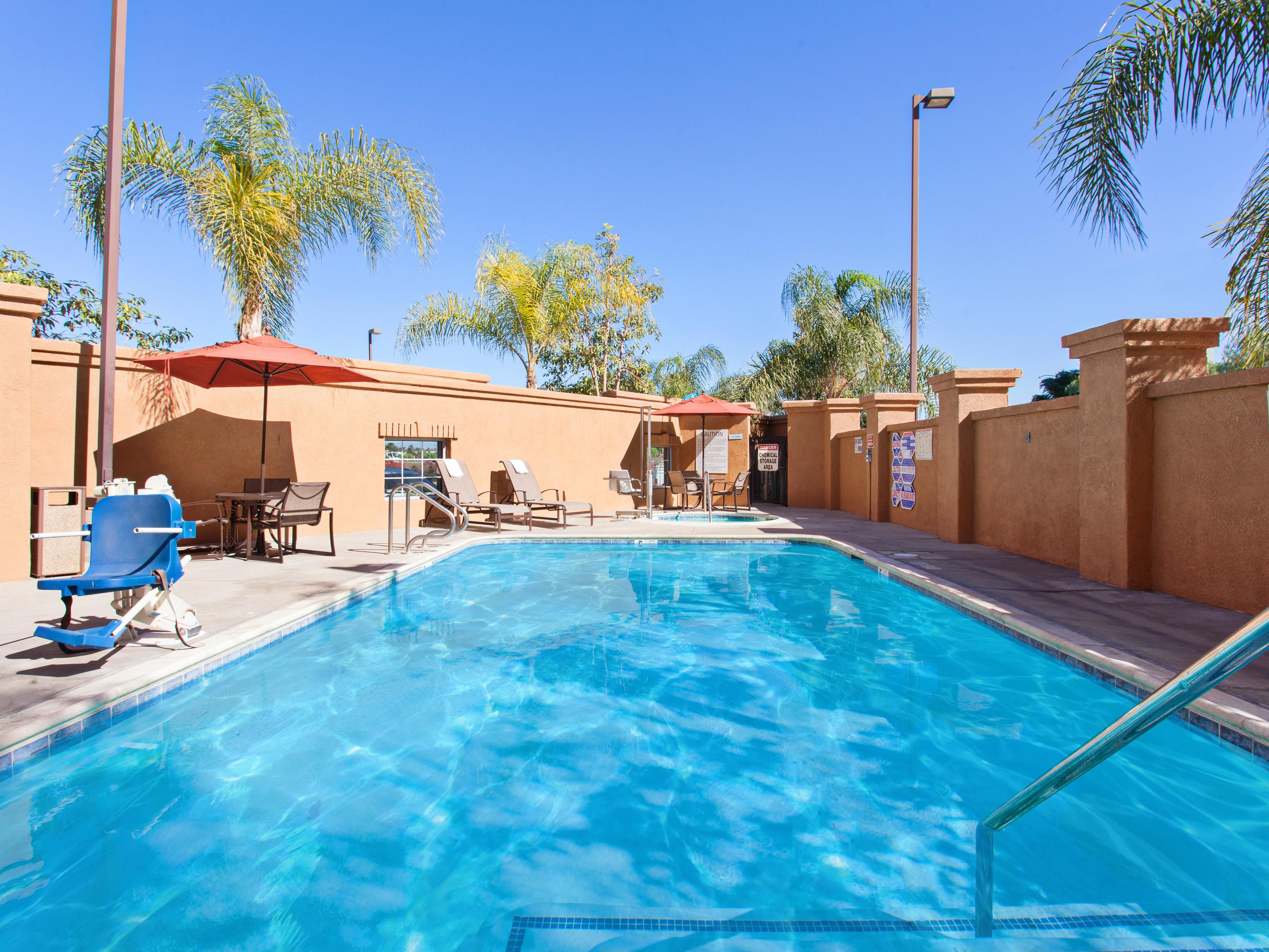 Take a dip or make a splash in our refreshing outdoor pool.