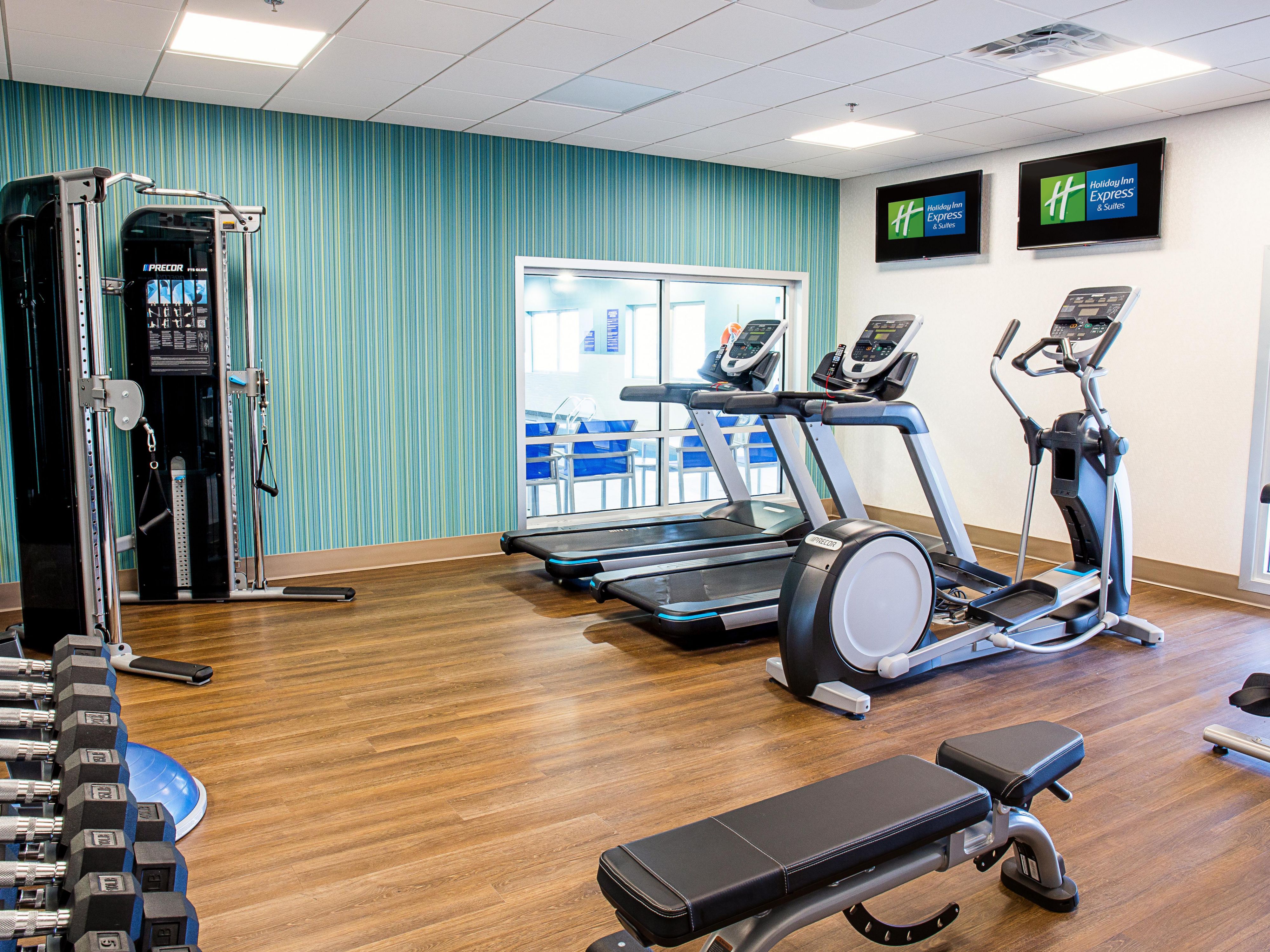 Our Fitness Centre has two treadmills, elliptical, bike, a multi-functional trainer and free weights.