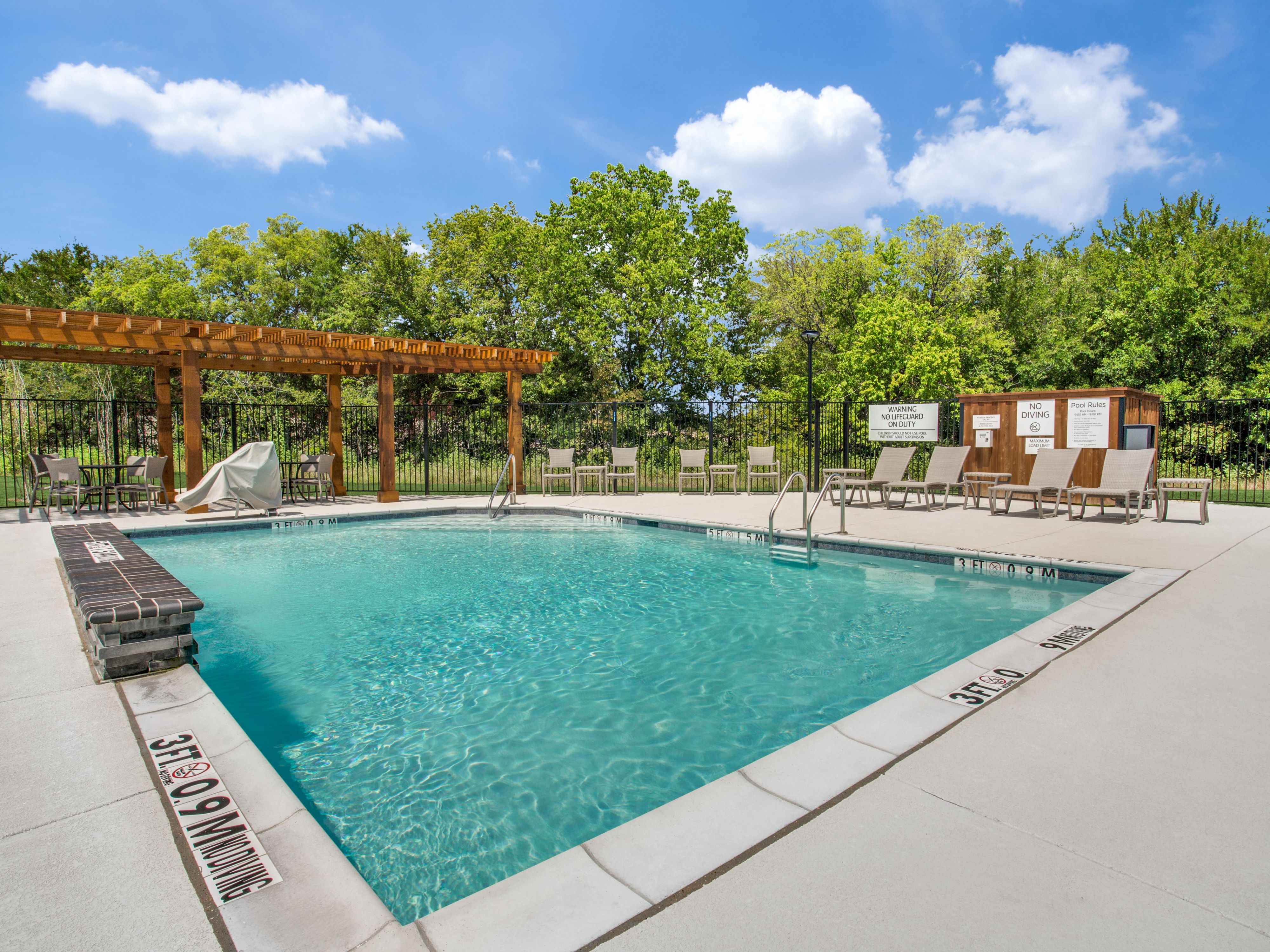Maintain your energy during your stay. Get a great workout in our fully equipped Fitness Center, or relax and refresh yourself in our beautiful seasonal outdoor pool. It’s the perfect way to unwind after a day of business or exploration in Denton.