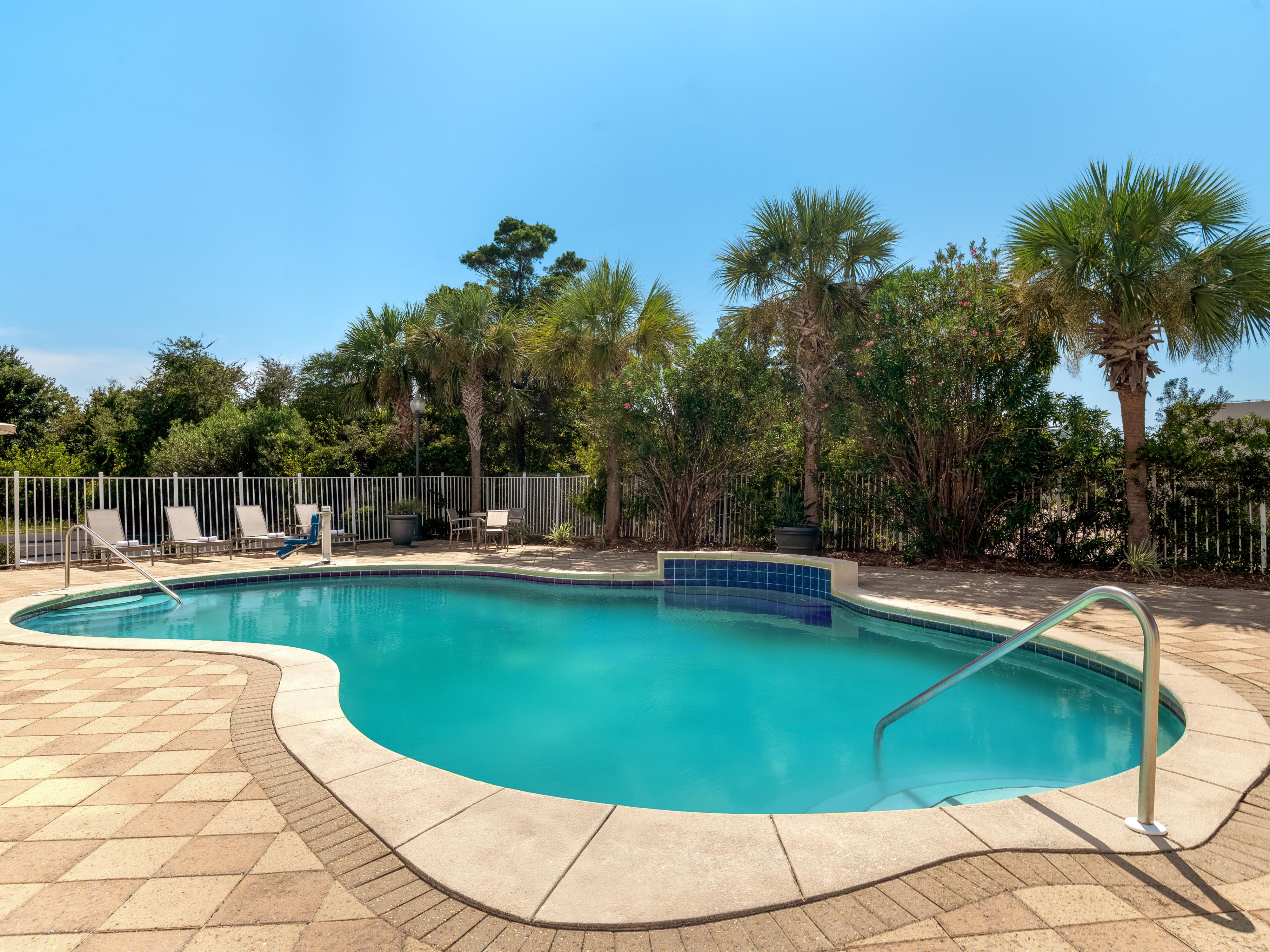 Enjoy the sunshine on the pool deck.