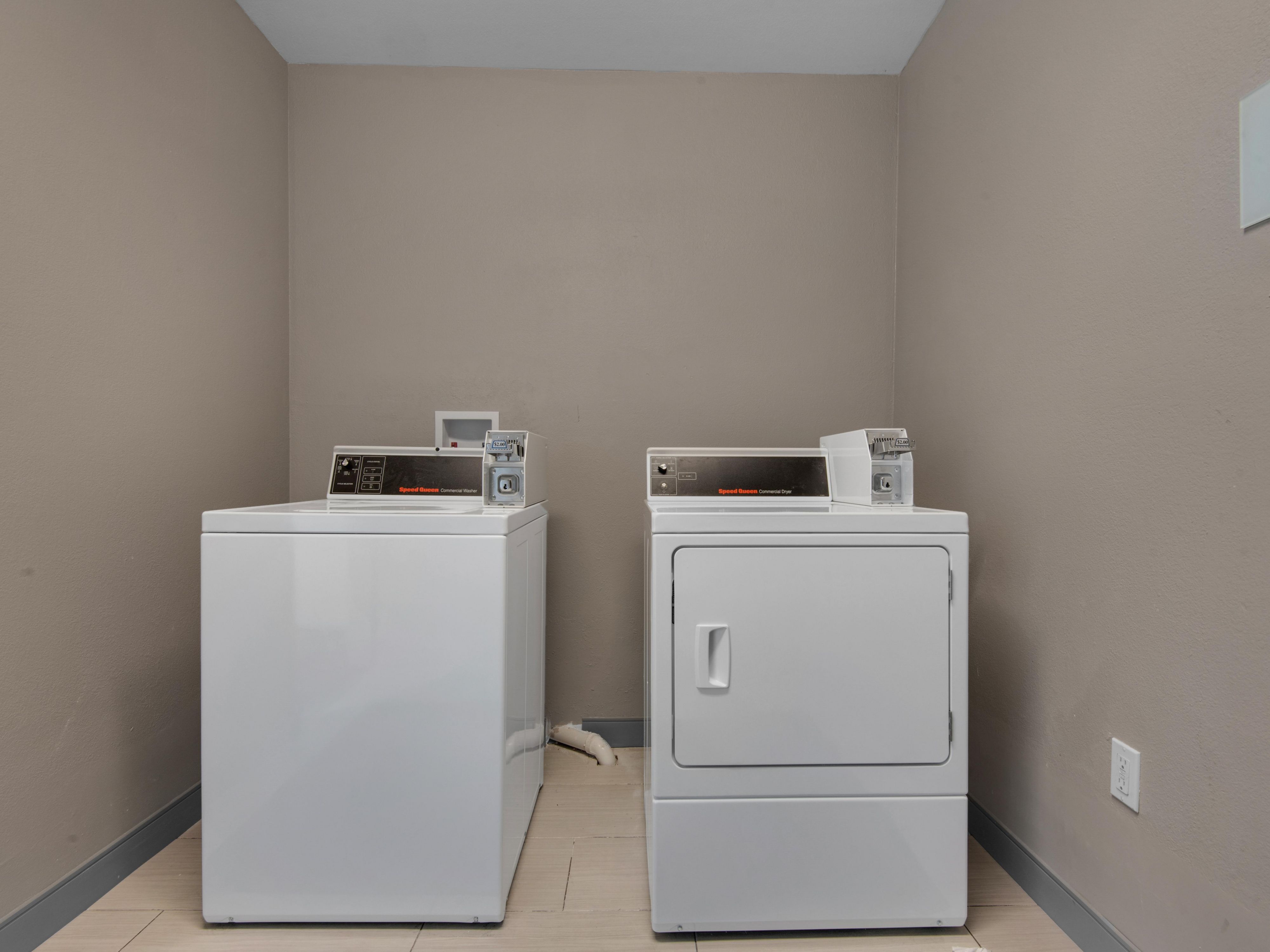 You can pack light with the ability to take care of your laundry while on-site and leave room in your suitcase for hitting the local shops!