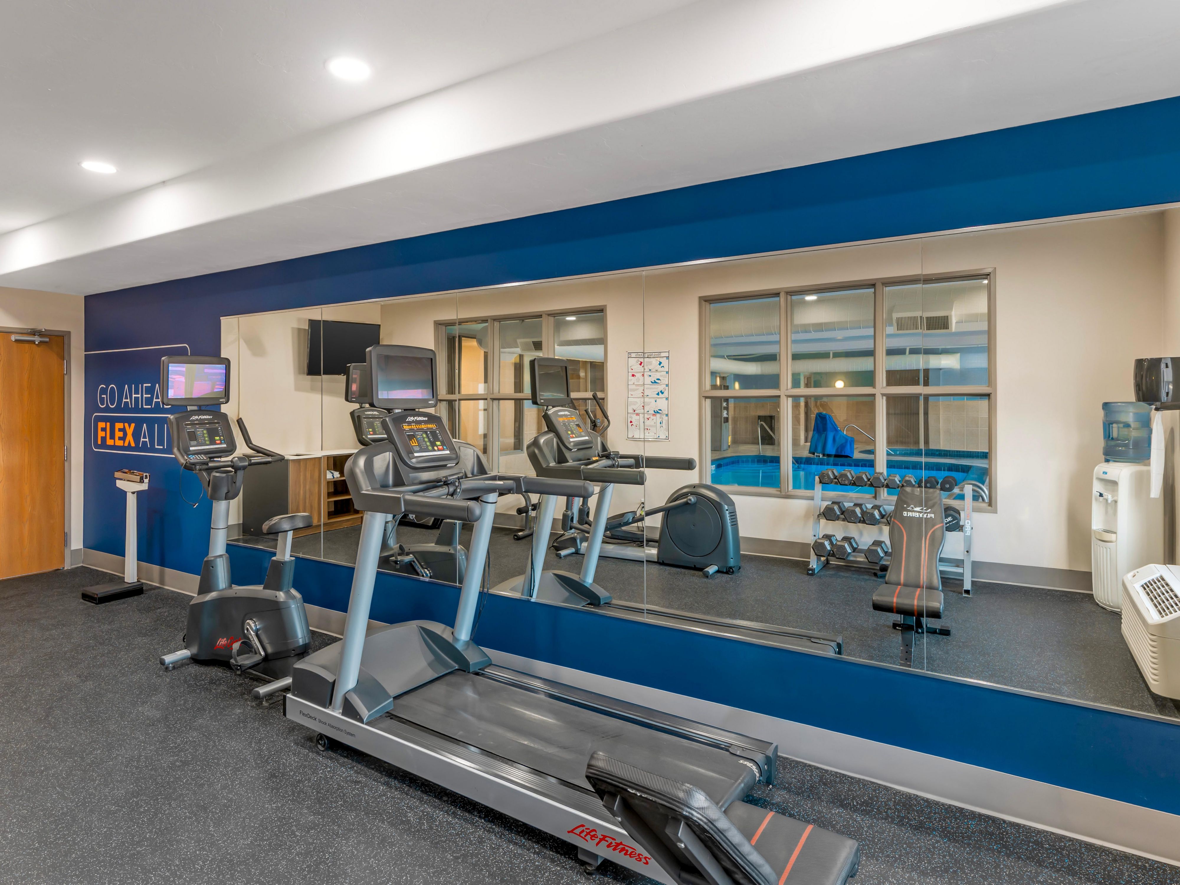 24 hour fitness area!