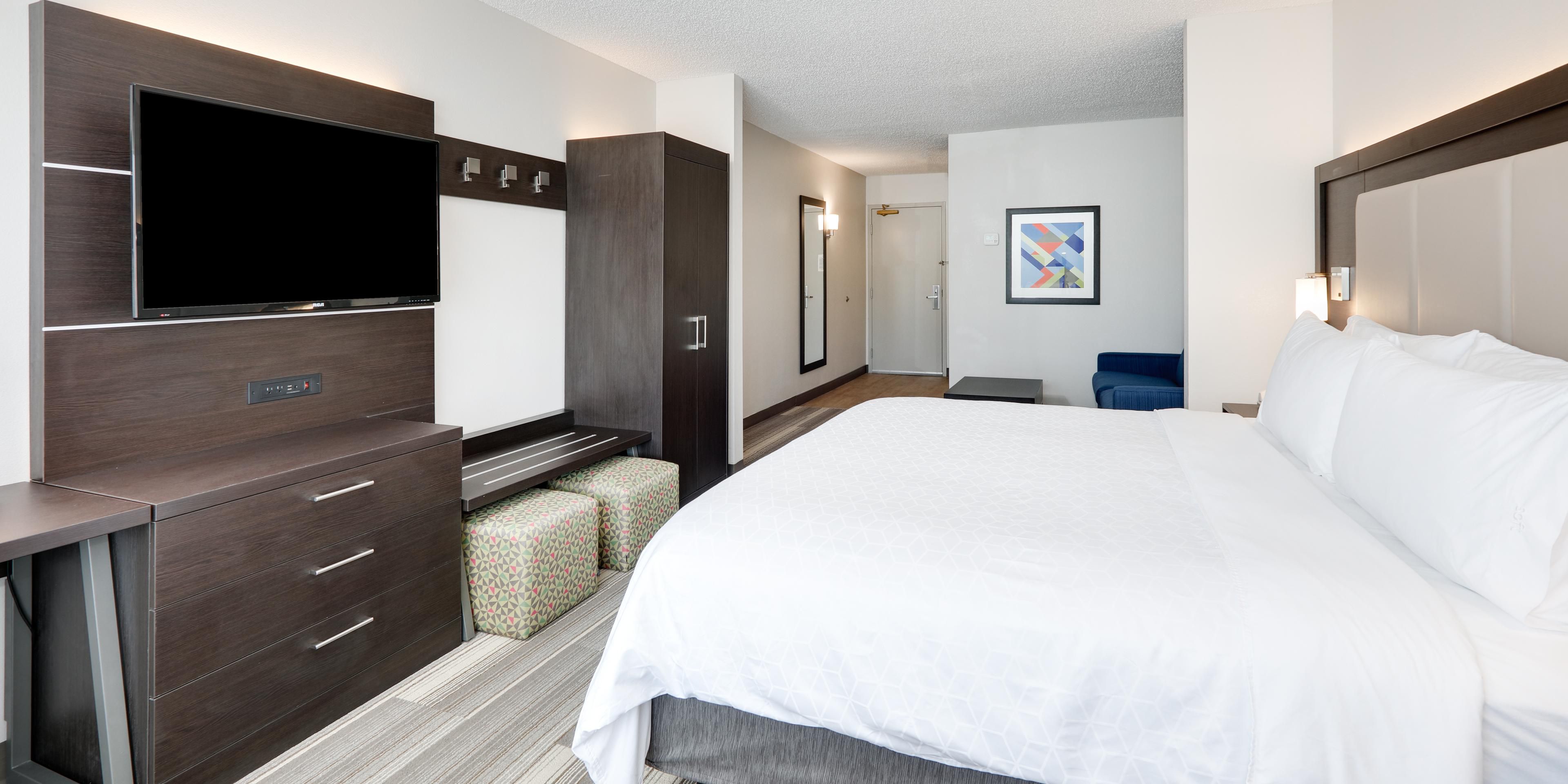 The hotel went through a full renovation in 2019. Guest rooms all include microwaves, refrigerators, personal safes, hairdryers, irons/boards, and Keurig coffee makers. Each guest room includes a new mattress set and both firm and soft pillows so you can sleep comfortably as you would in your own home.
