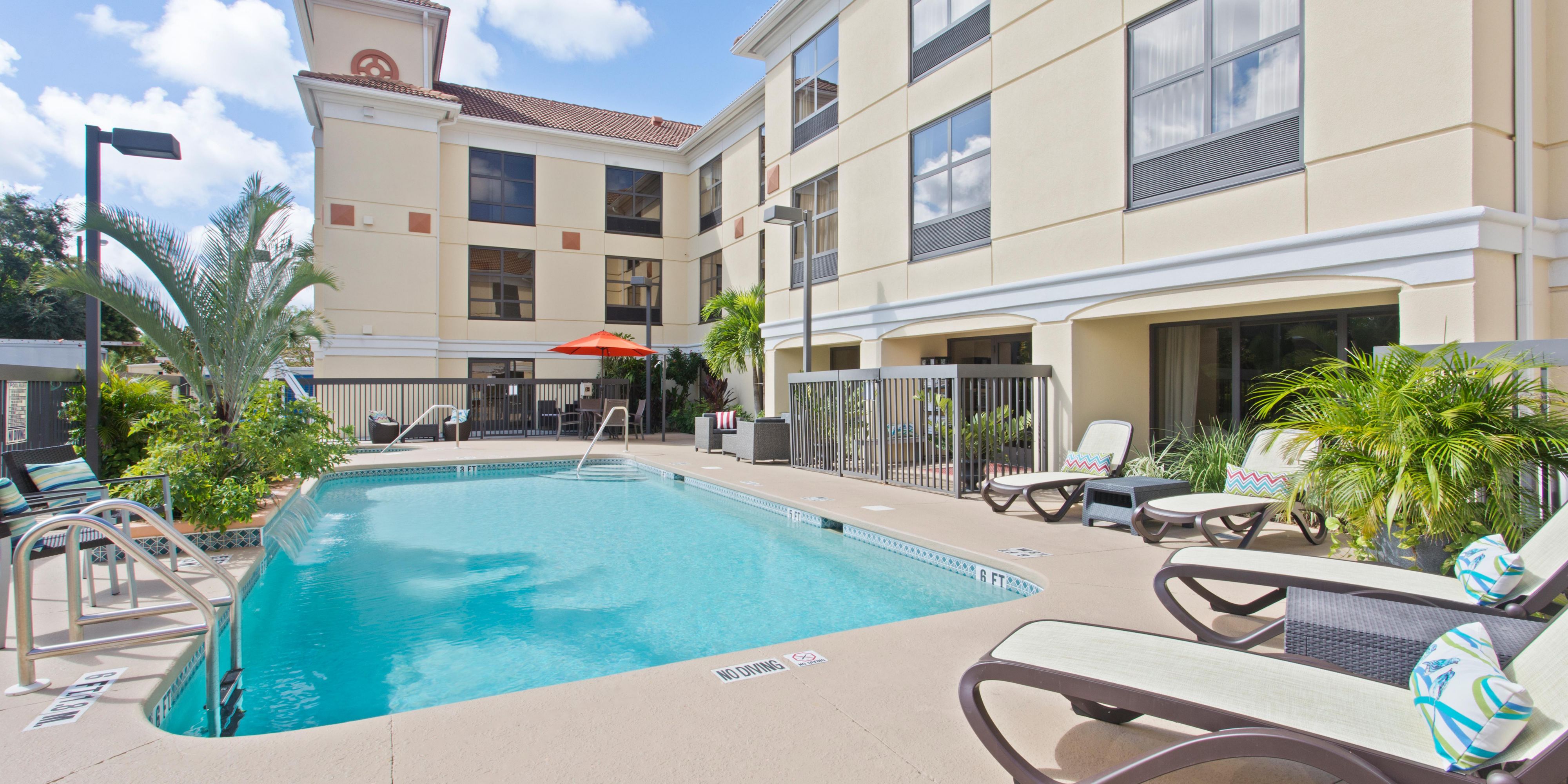 Our heated outdoor pool and spa are now open for you enjoyment!  