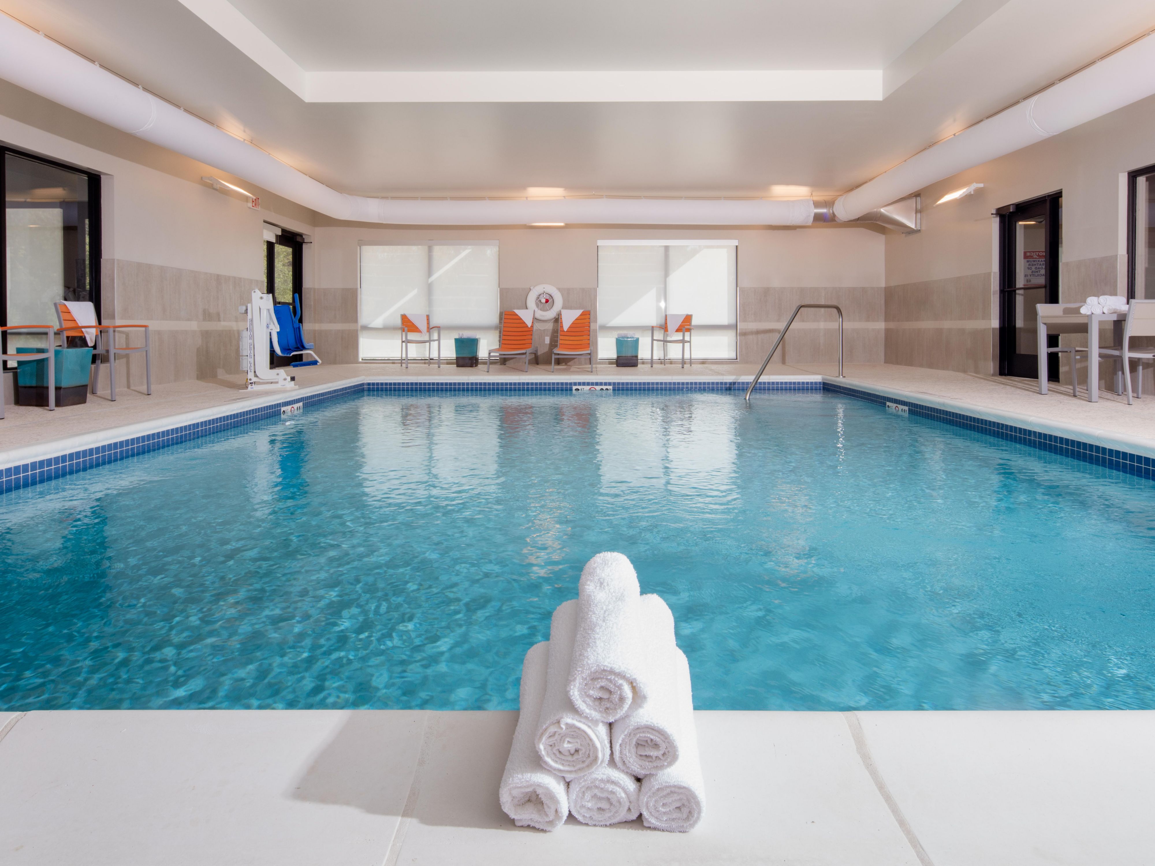 Hotel guests can enjoy a dip in our swimming pool