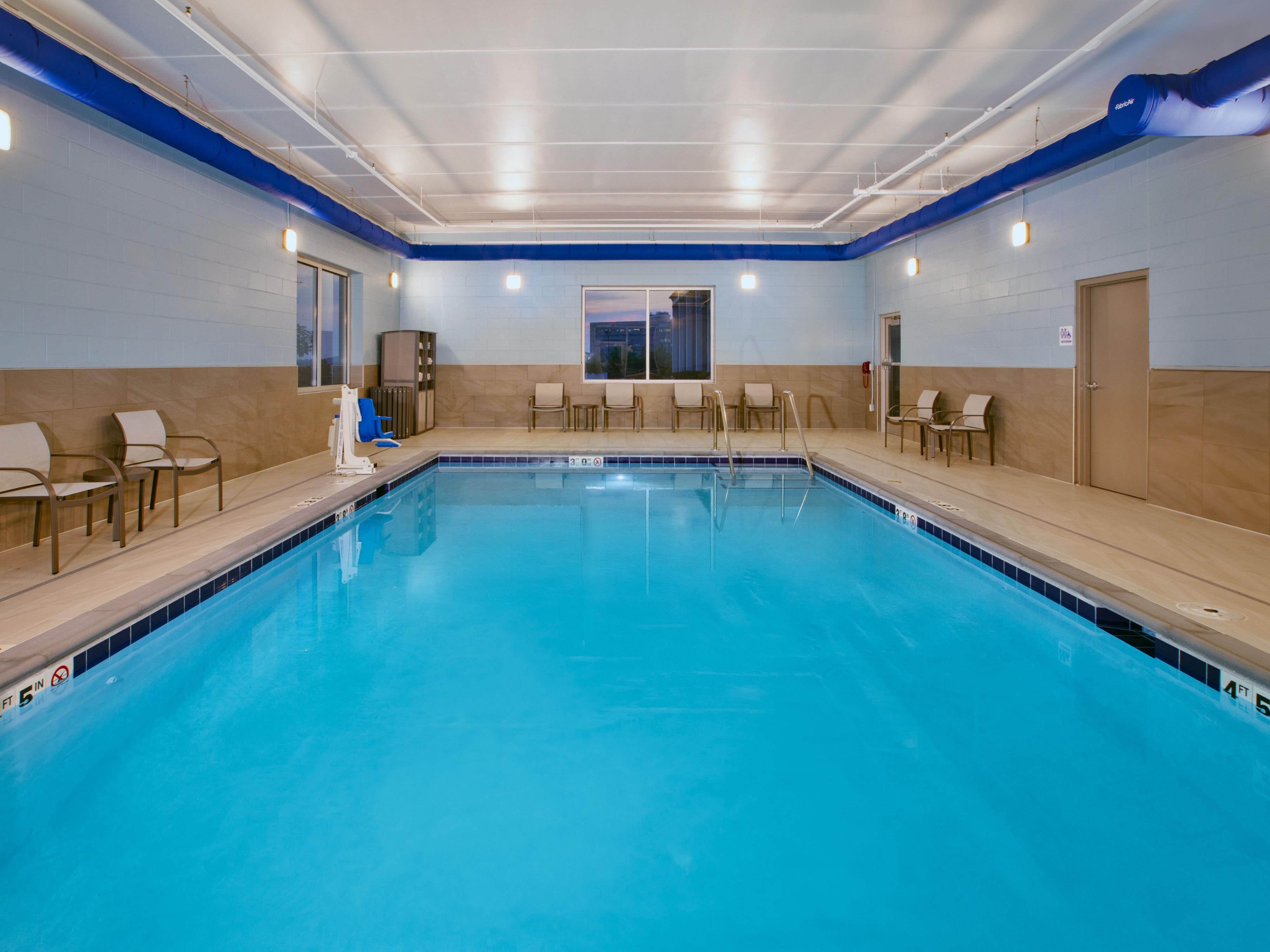 Relax and unwind in our clean, spacious indoor heated hotel pool