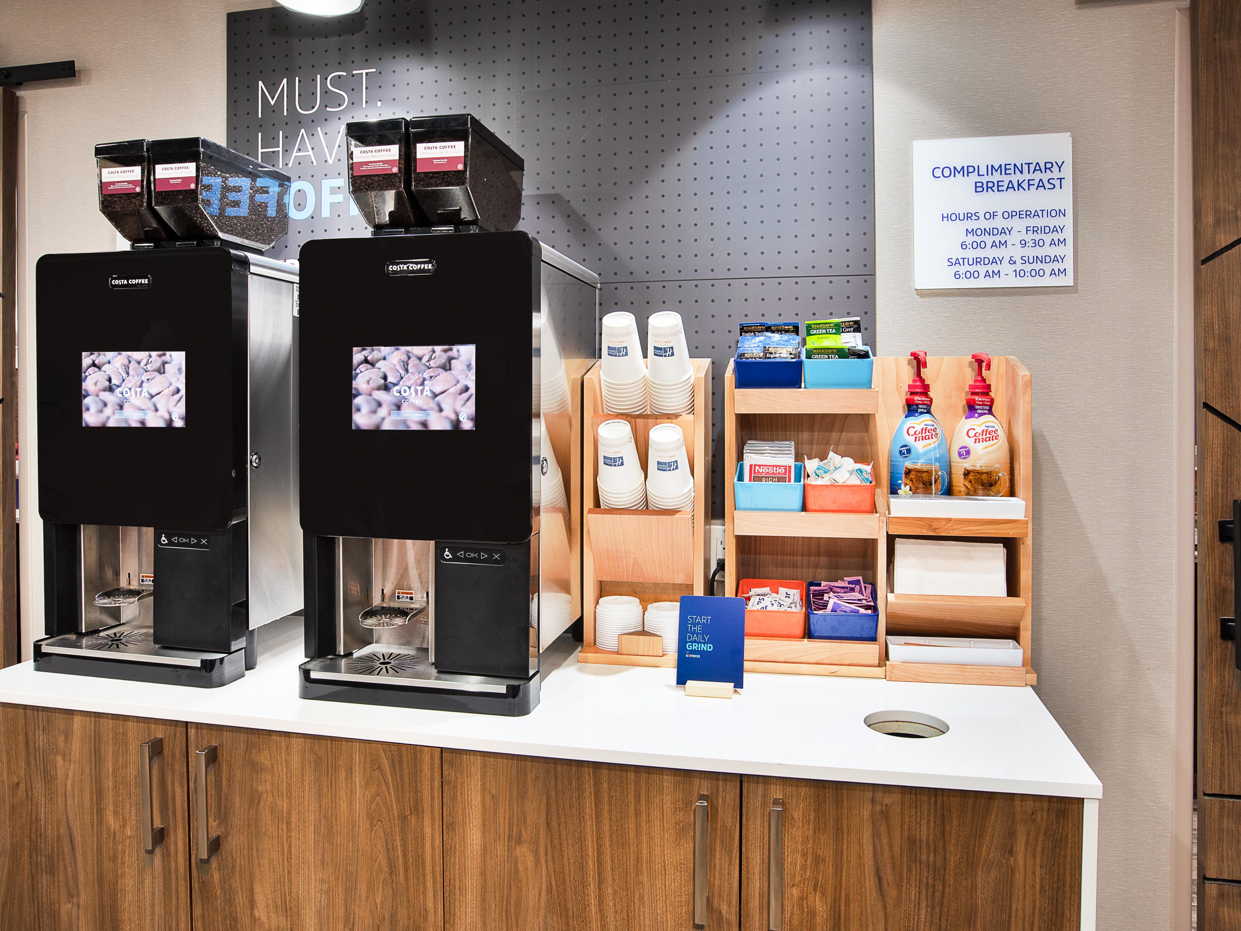 Savor the taste of freshly brewed coffee around
the clock with our new bean-to-cup coffee
machine, available 24/7 in the lobby. Elevate
your stay with us and relish every sip of our
exceptional coffee!