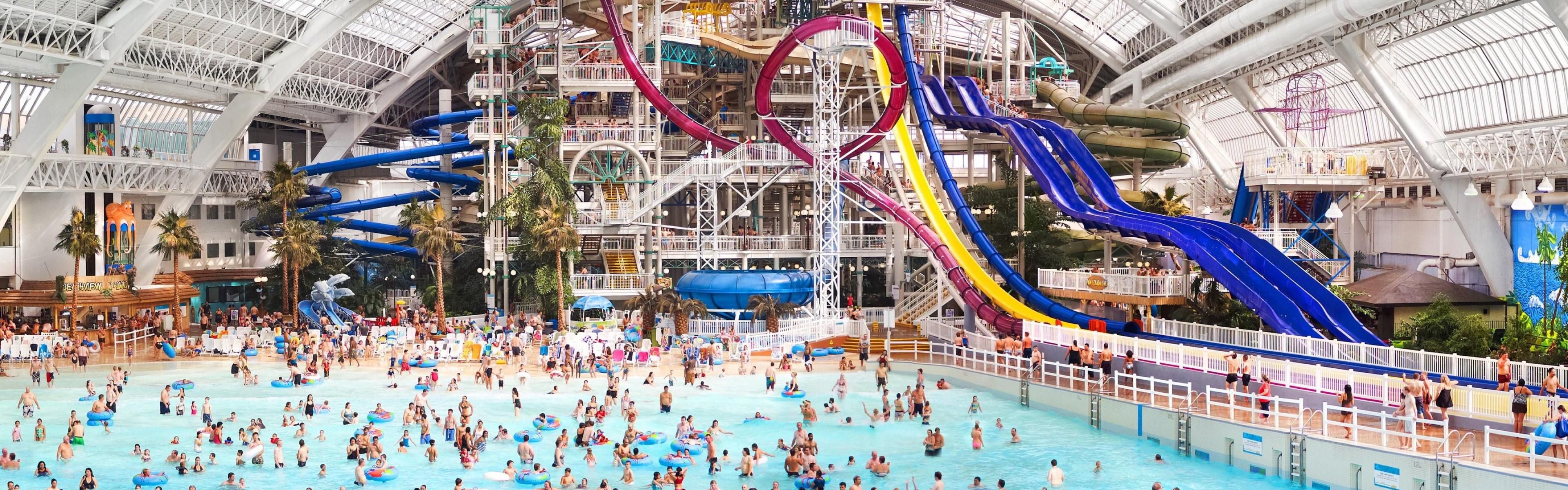 World Waterpark at West Edmonton Mall, just 5 minutes away