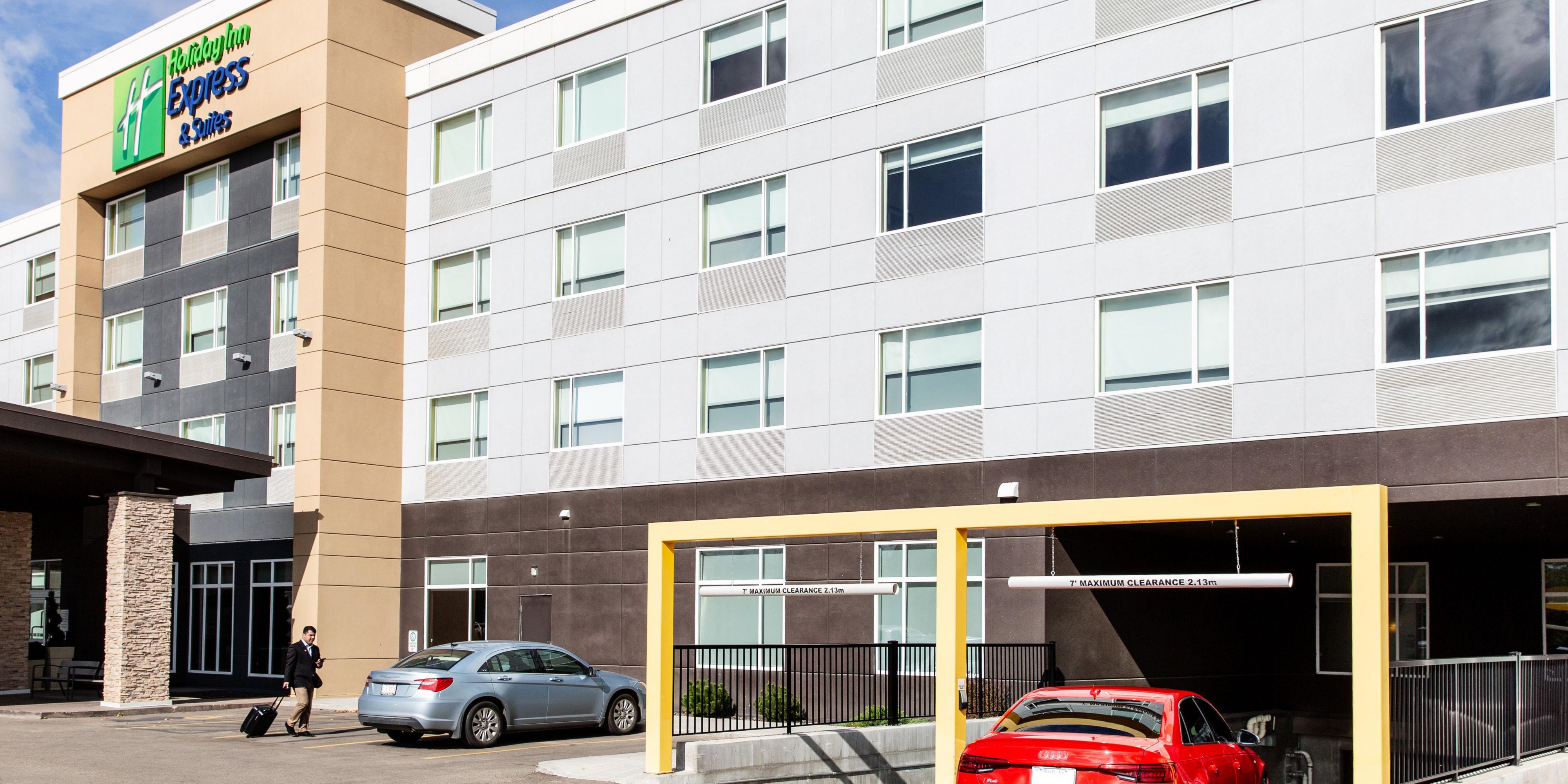 Our hotel features complimentary Secure Heated Underground parking. This perk allows guests to stay warm in the winter and cool in summer. Complimentary surface parking is also available! 