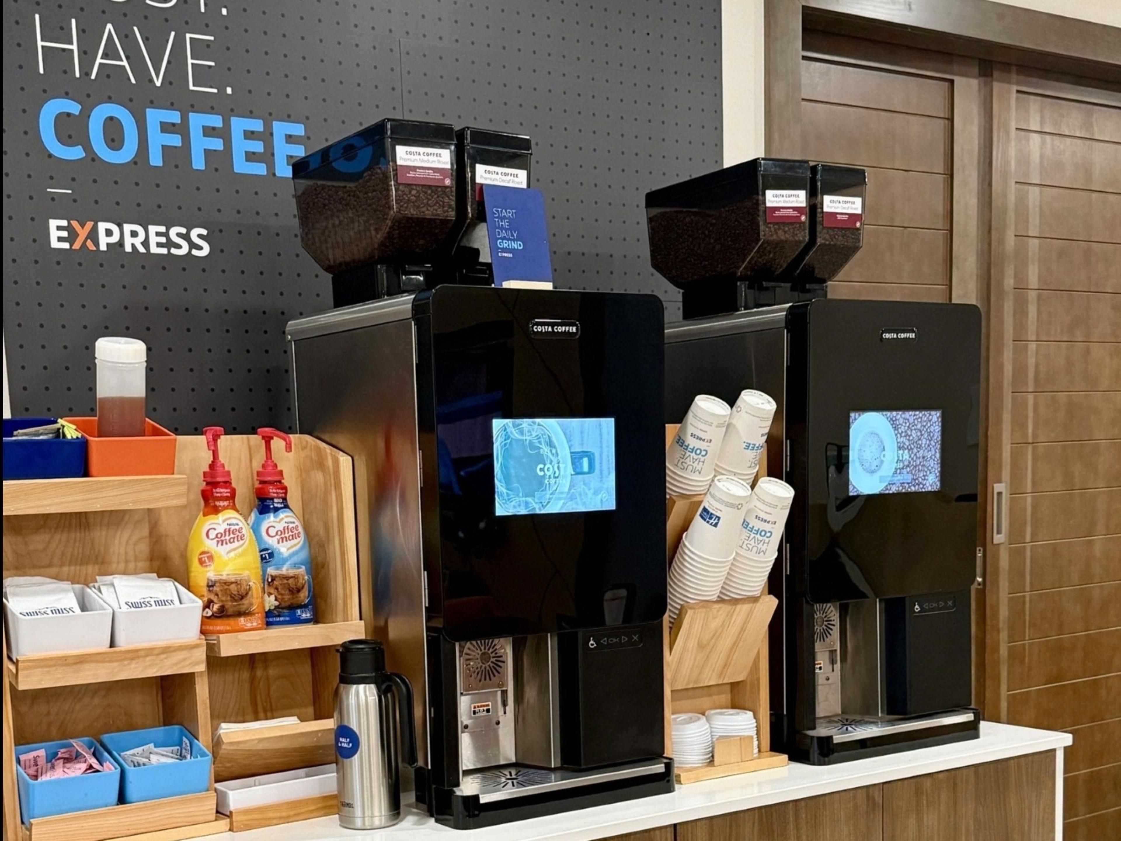 Savor the taste of freshly brewed coffee around the clock with our new bean-to-cup coffee machine, available 24/7 in the lobby. Elevate your stay with us and relish every sip of our exceptional coffee!