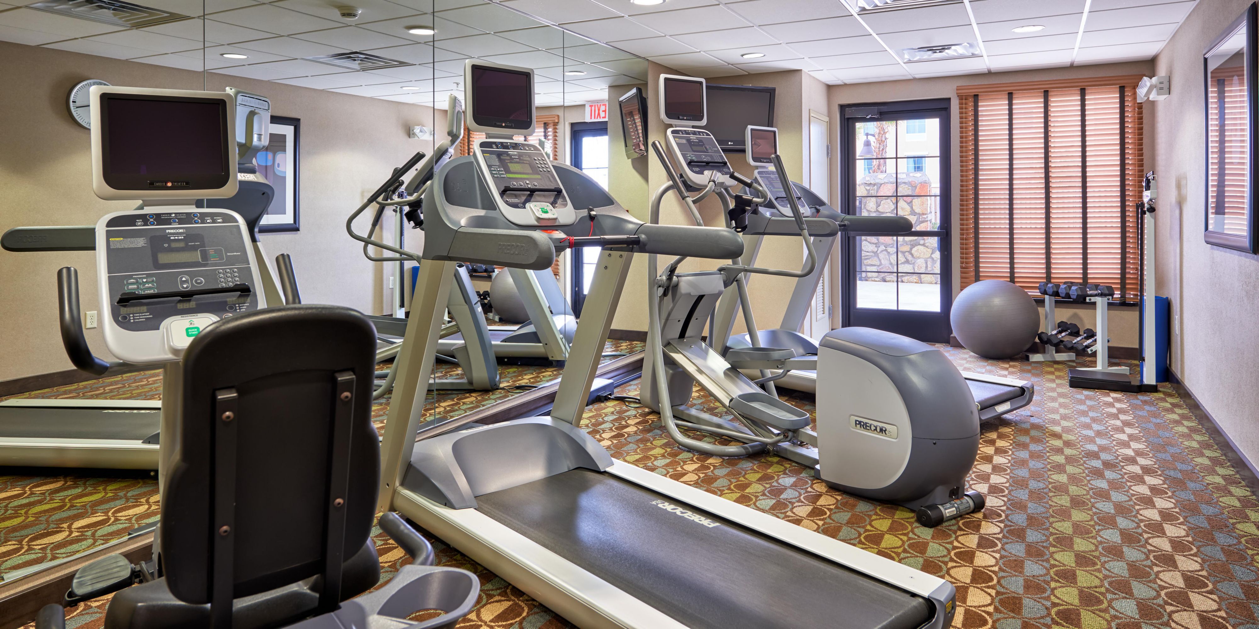 Don't get out of your fitness routine when traveling. Stay on top of your health and wellness regimen during your stay with access to our 24-hour fitness center.