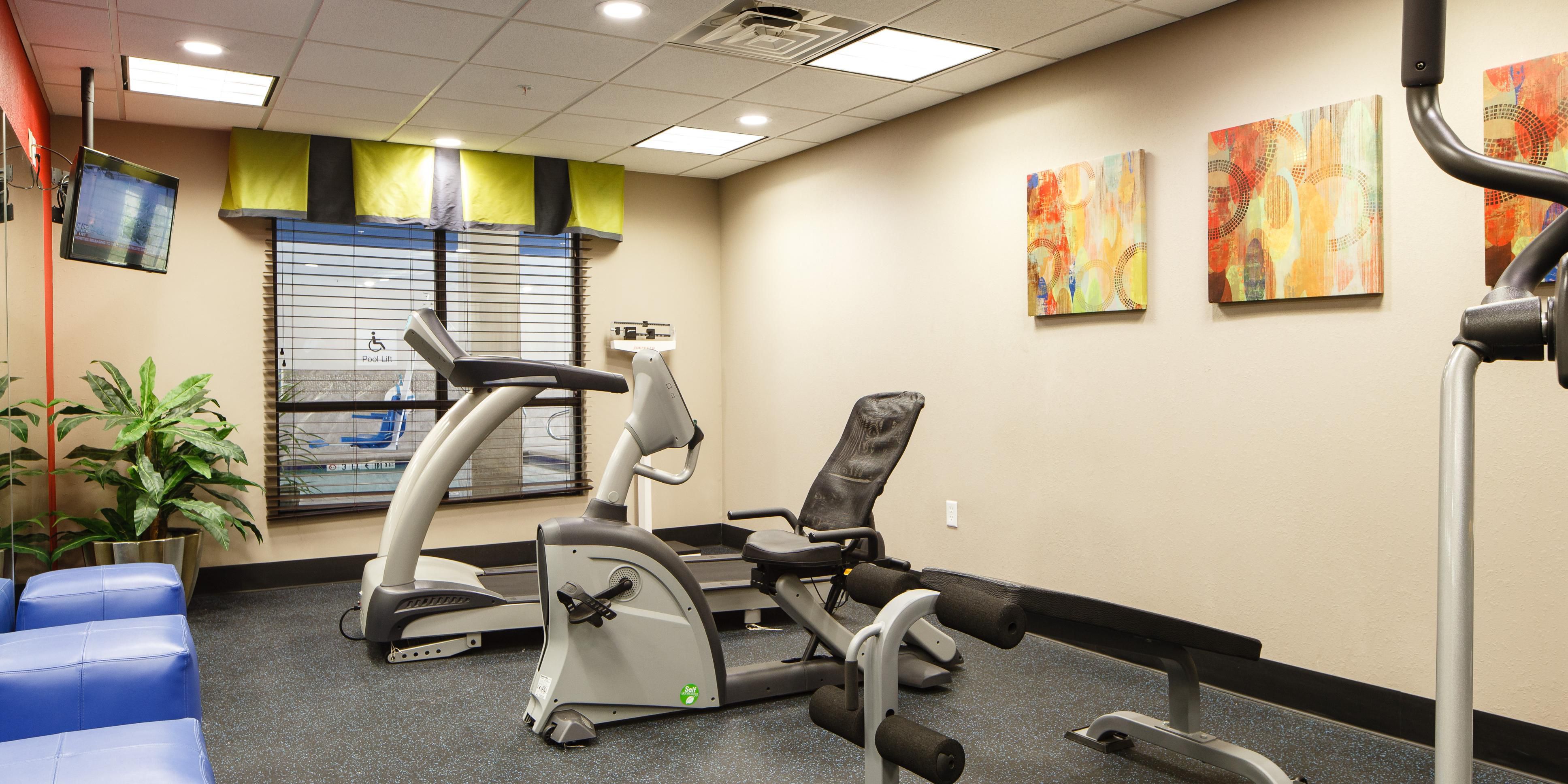 Our overnight guests can take advantage of our 24 Hour Fitness Center complete with free weights,  tandem bikes, elliptical and treadmills.