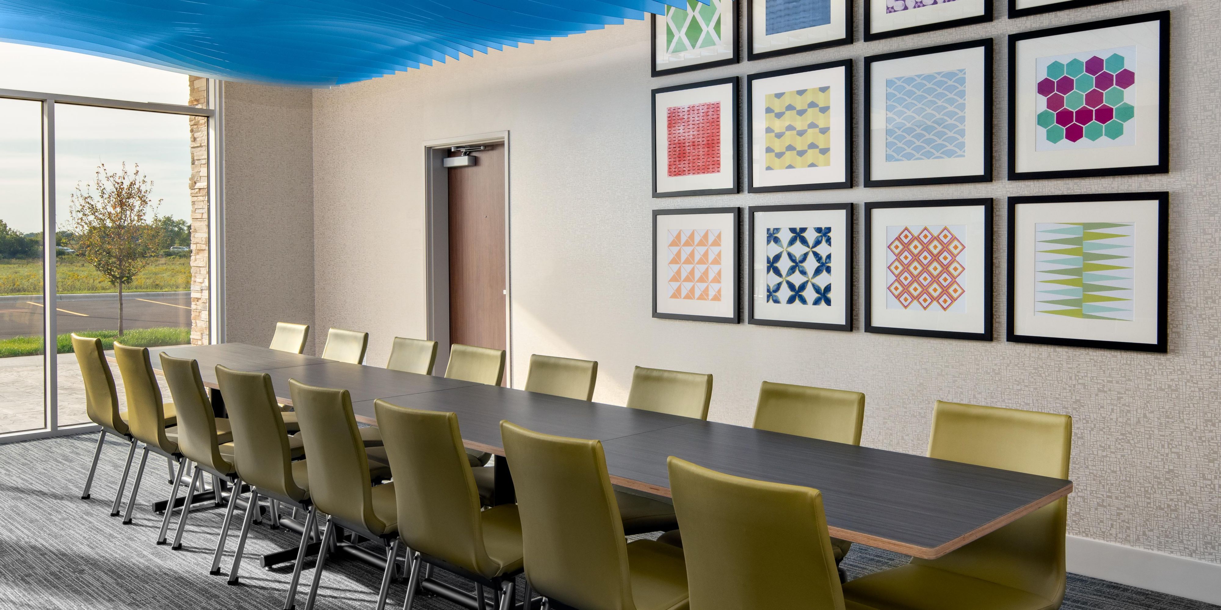 A Smart Place to meet in the Elkhorn-Lake Geneva area. Our 1,600 sq ft. of modern meeting space is the perfect spot to host your next business meeting, bridal party, baby shower or any other social event. 