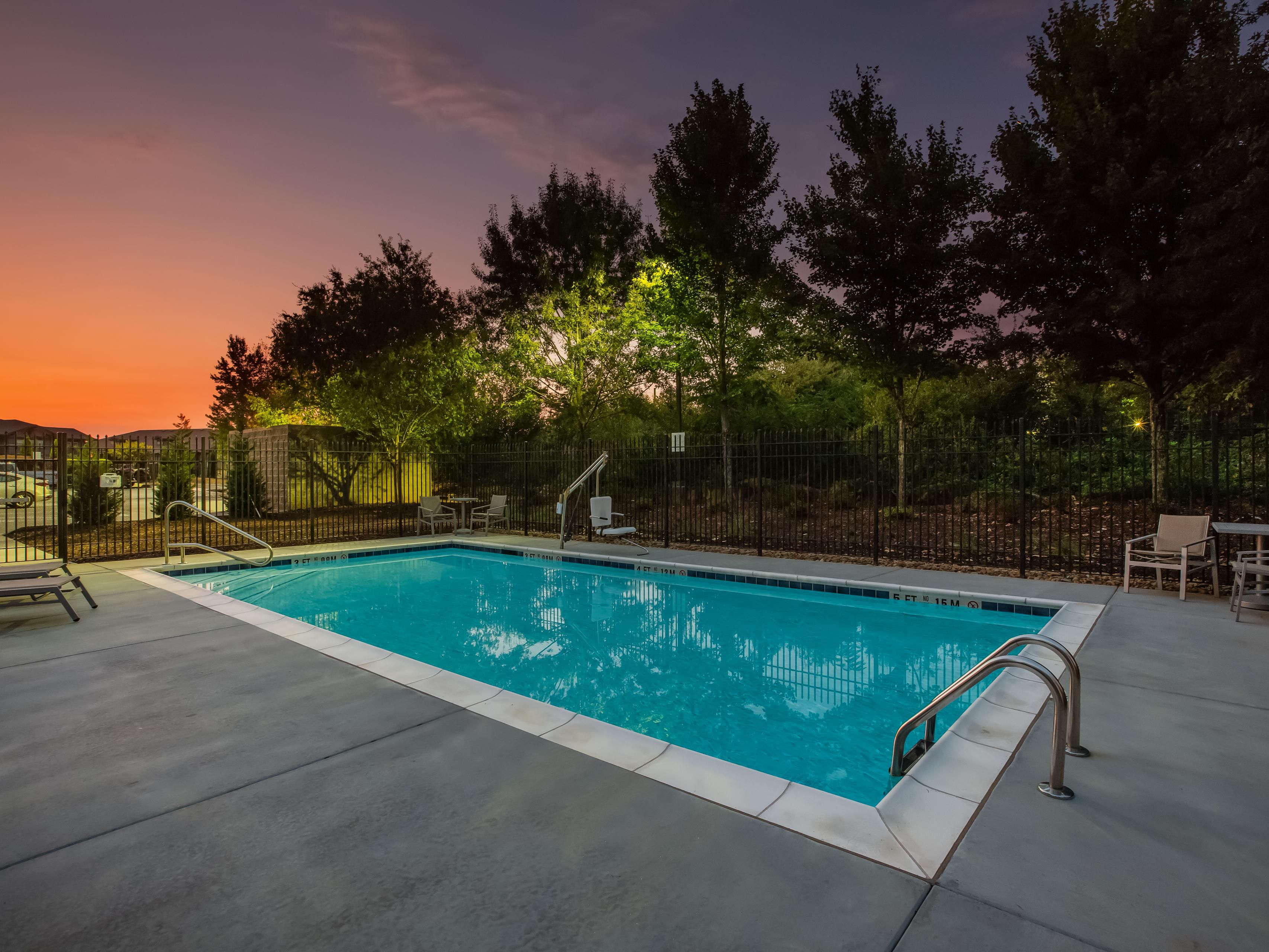 Take a refreshing dip in our outdoor swimming pool!  