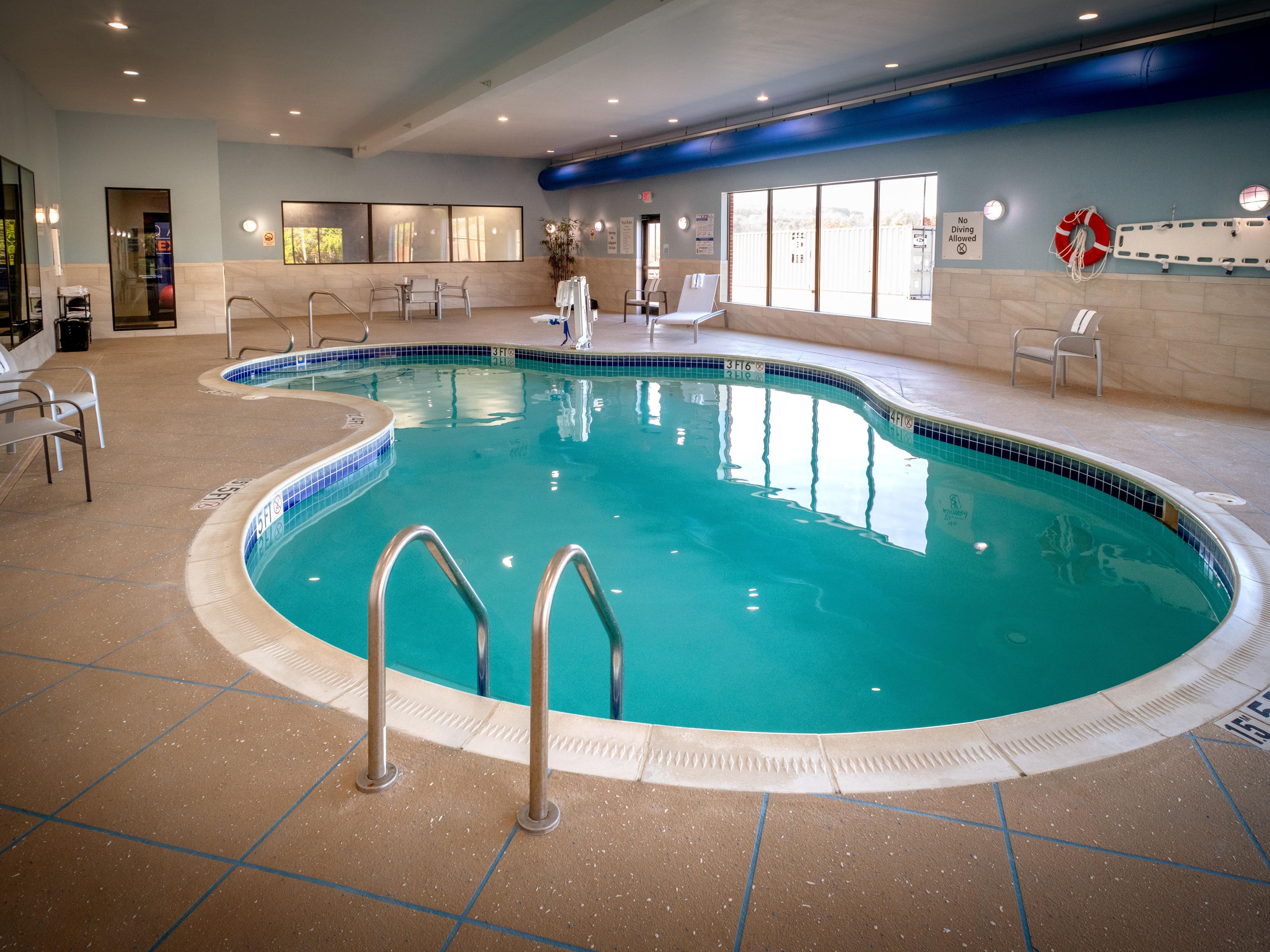 We know you're going to enjoy our indoor heated pool.