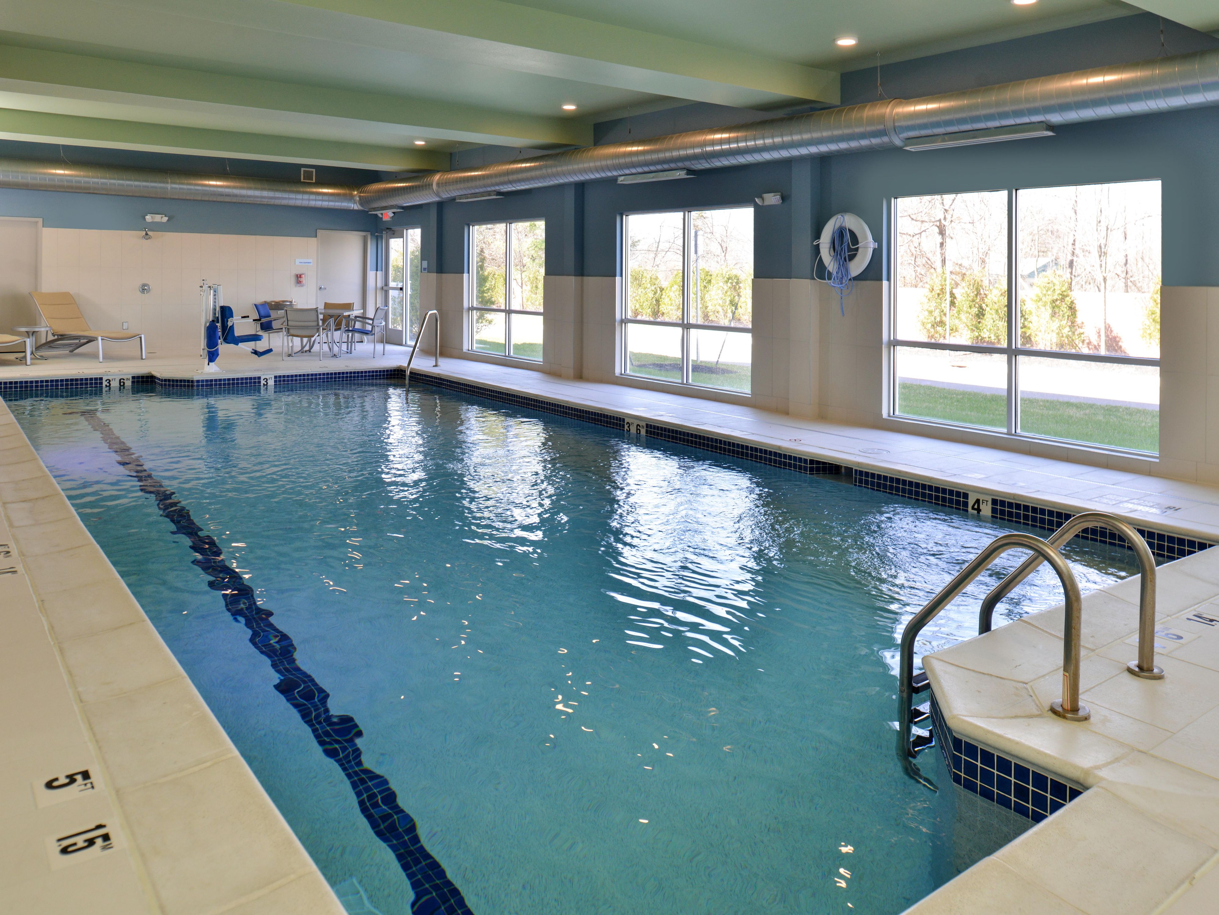 Enjoy our heated indoor pool at the Holiday Inn Express Farmington Hills!
