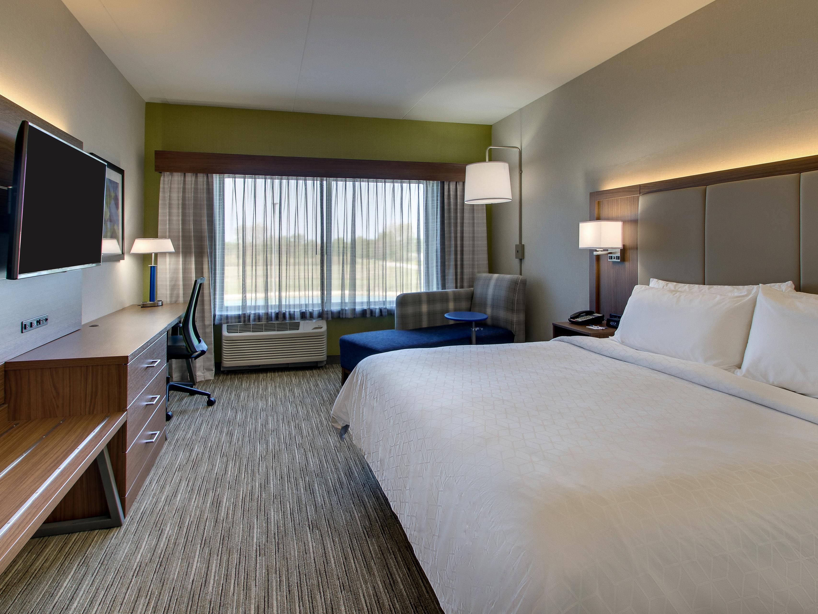King room for great for the couple in town for a wedding