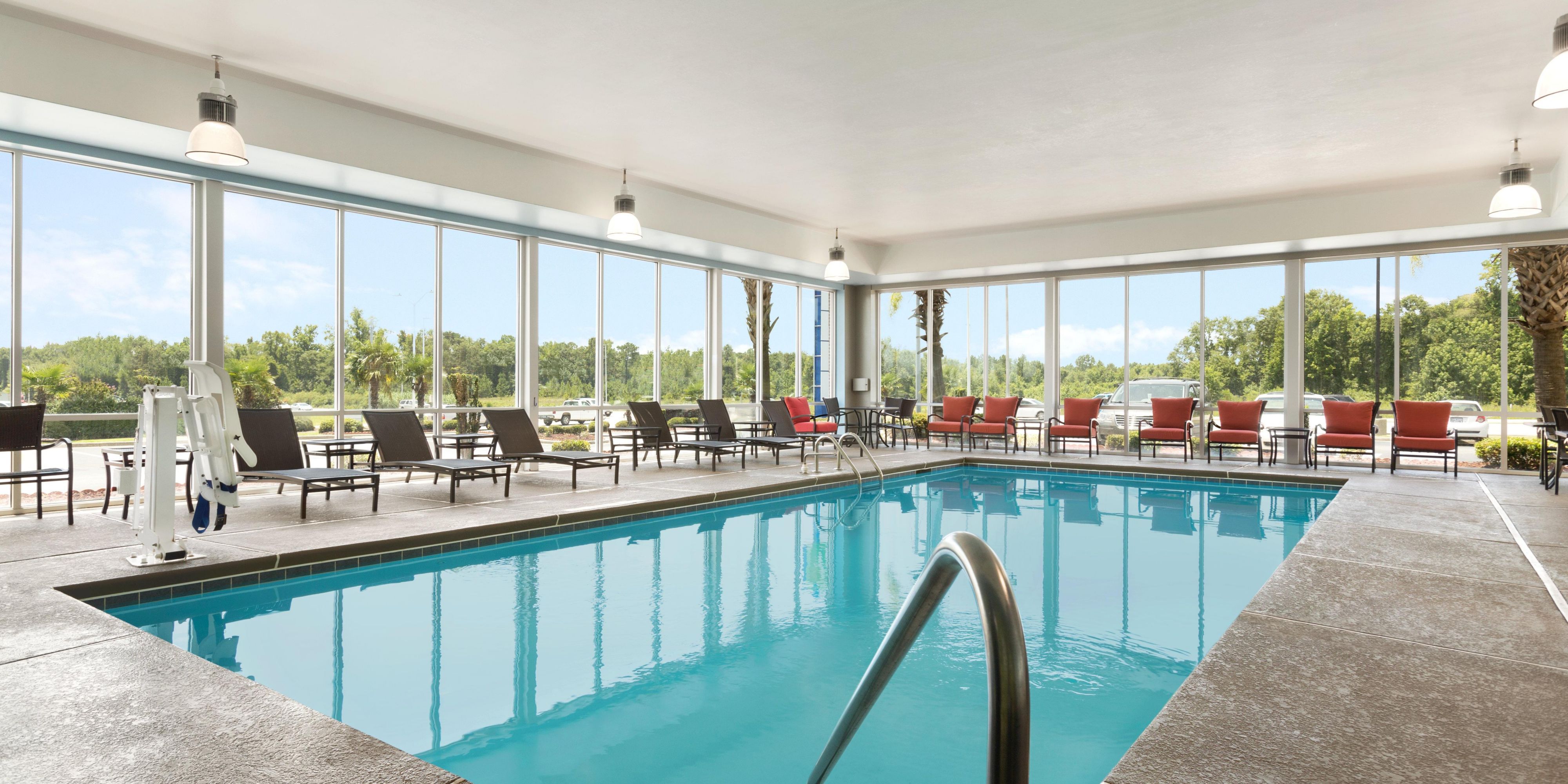 Looking for a Staycation? Stay with us and enjoy our Indoor Heated Saltwater Pool during your stay.