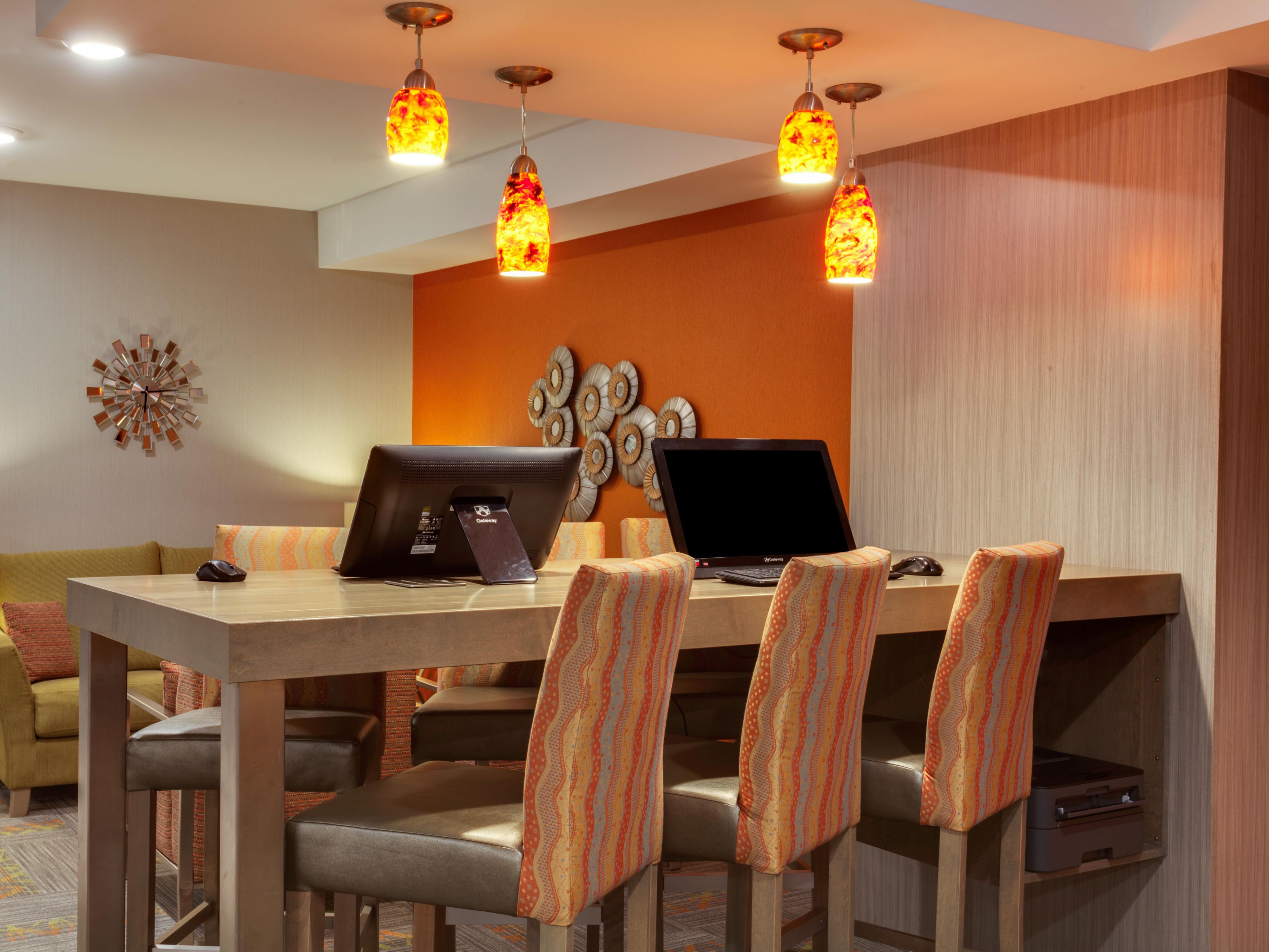 Surf the Web, Print or Catch Up on Work in our Business Center
