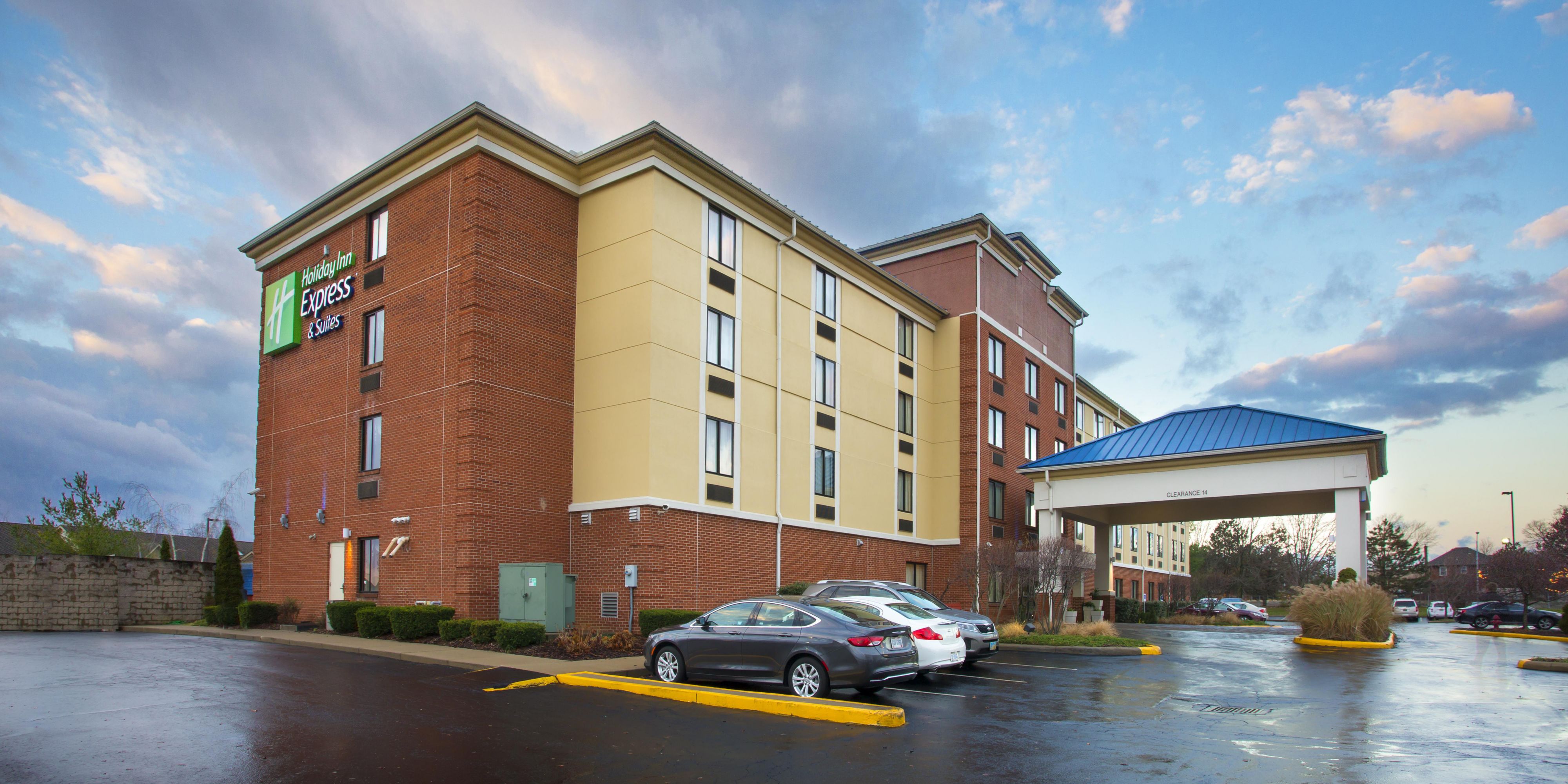 The Holiday Inn Express Columbus Airport offers complimentary shuttle service to and from John Glenn International Airport. Shuttle service is offered Monday through Friday from 4AM through 6PM. 