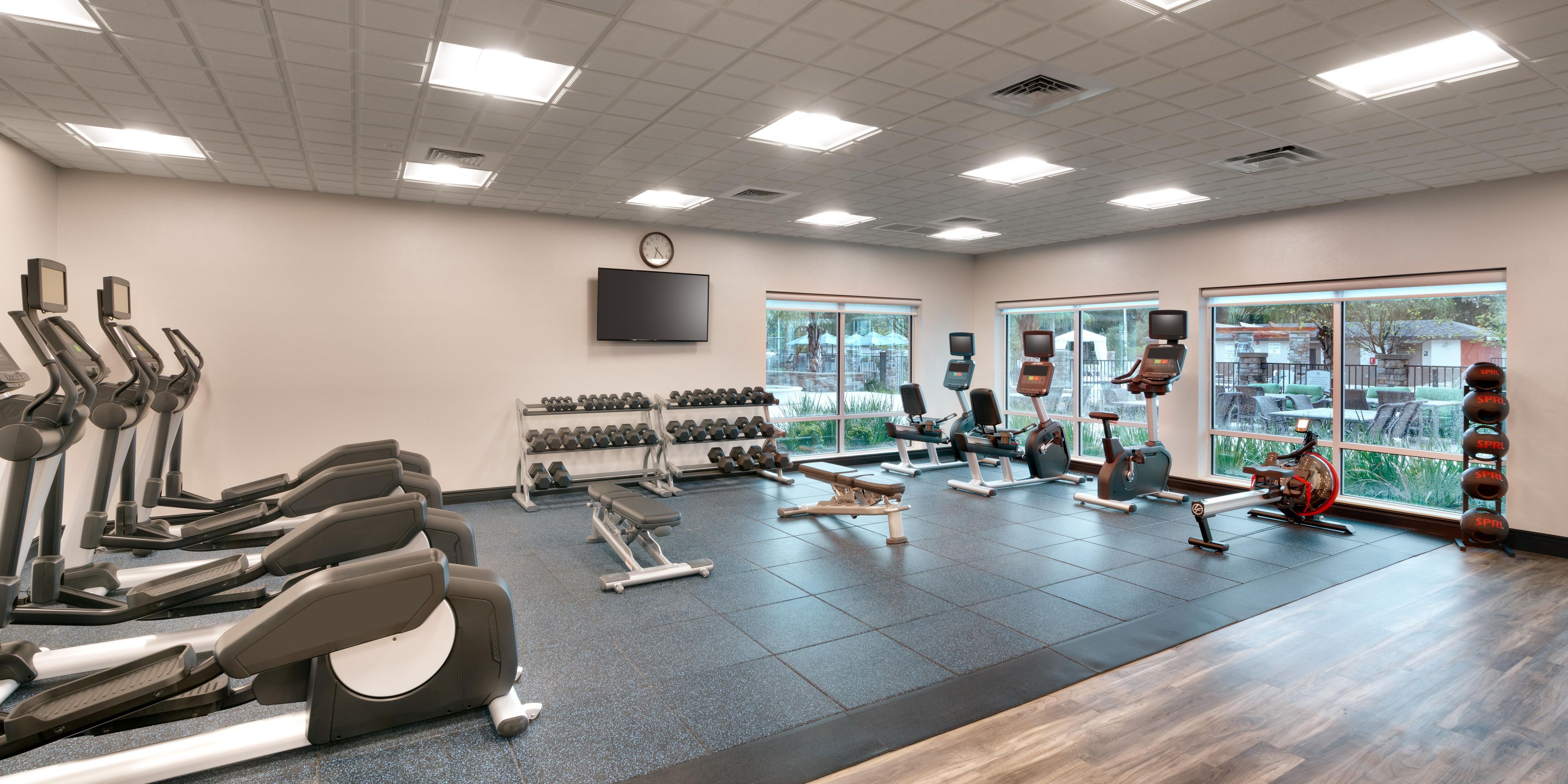 Our Fitness Center is state of the art, offering a variety of workouts to keep active while you are away.