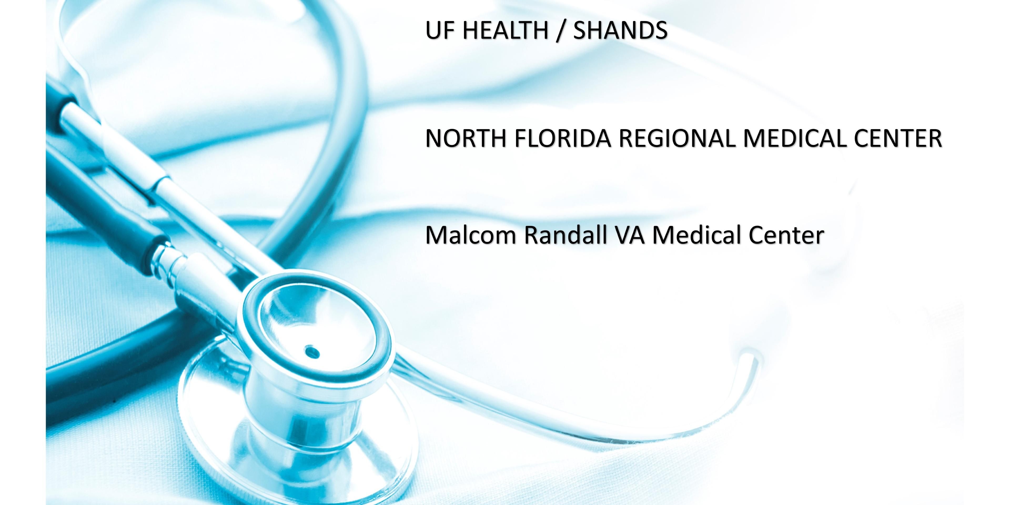 Conveniently Located to  Shands/UF Health Hospitals; Malcom Randall VA Medical Center; and North Florida Regional Medical Center.