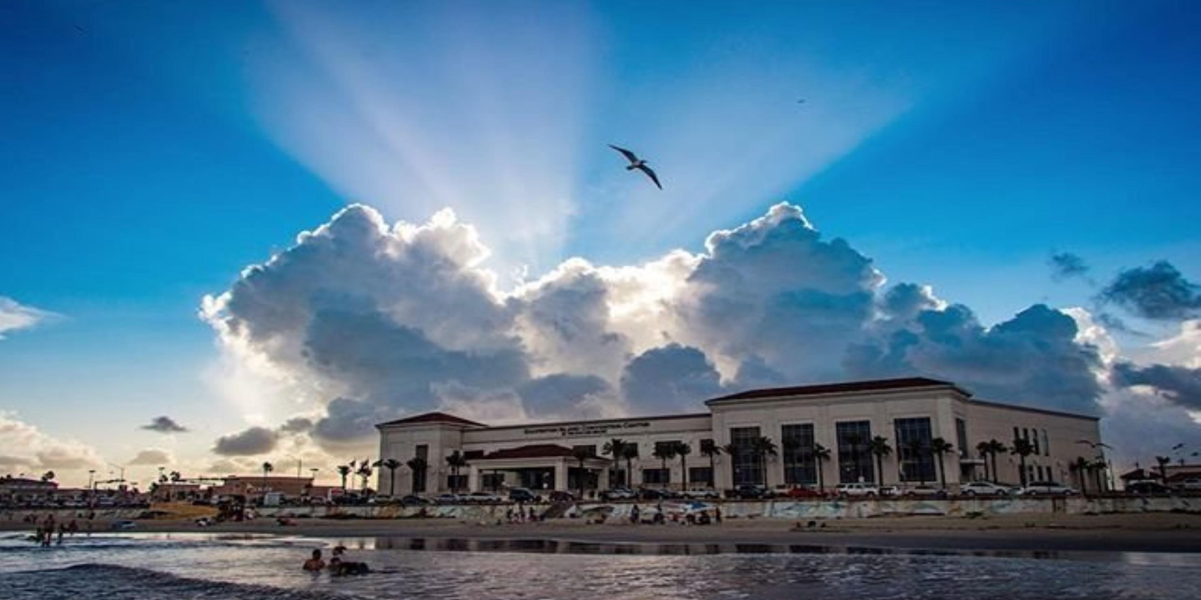 If you are planning to attend a meeting, seminar, convention or sports tournament, the all new, Holiday Inn Express & Suites Galveston Beach is only a few minutes away from the center, on Seawall Boulevard.  Offering spacious rooms and complimentary hot breakfast, you'll leave pumped up for a day of training, dance & cheer competitions and more!