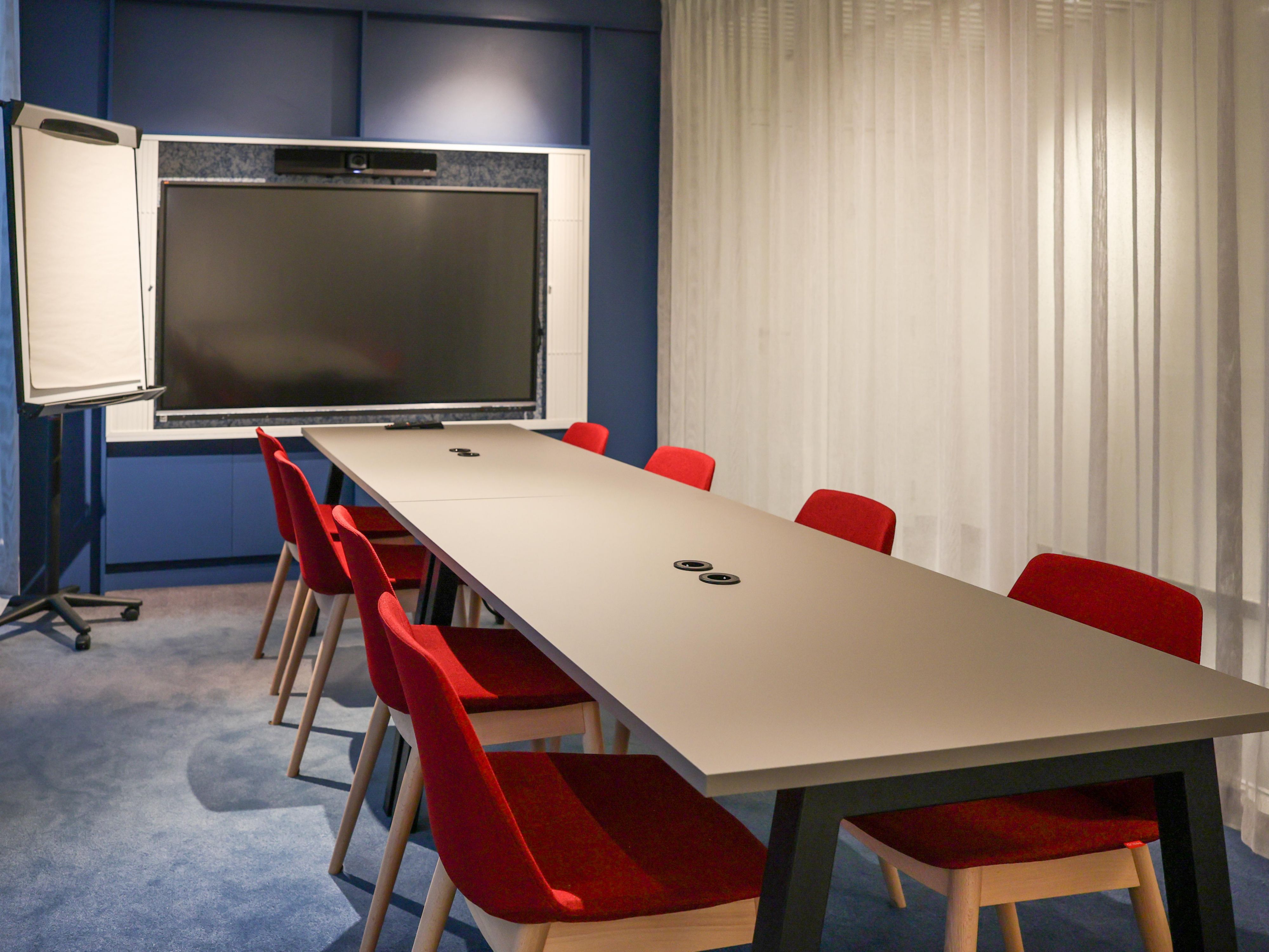 boardroom with screen