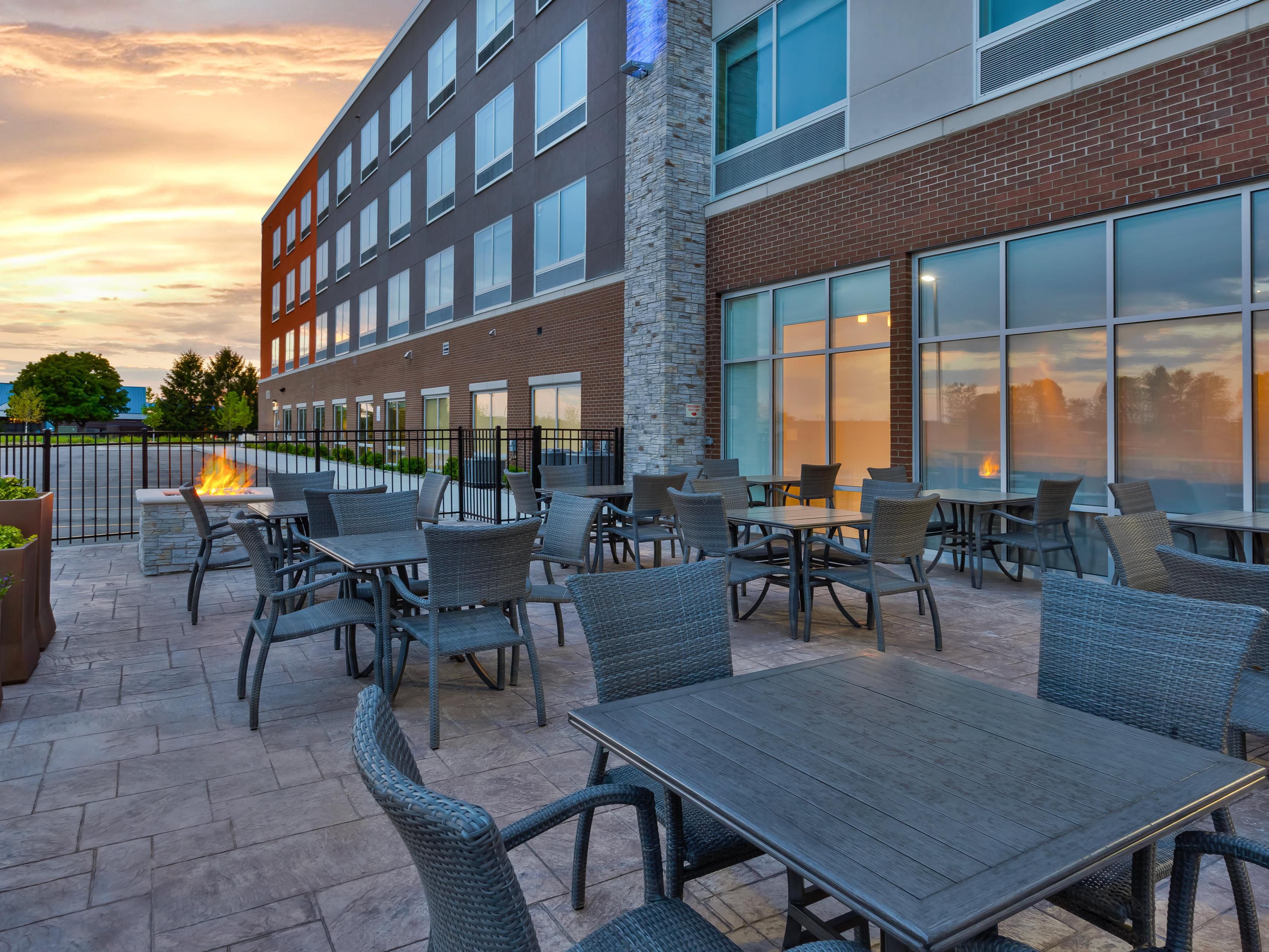 Patio réservé aux clients